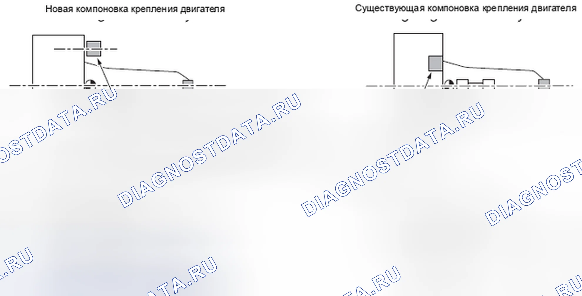 Рис. 832: СХЕМА УСТАНОВКИ НОВОГО ДВИГАТЕЛЯ. Subaru Legacy BM/BR