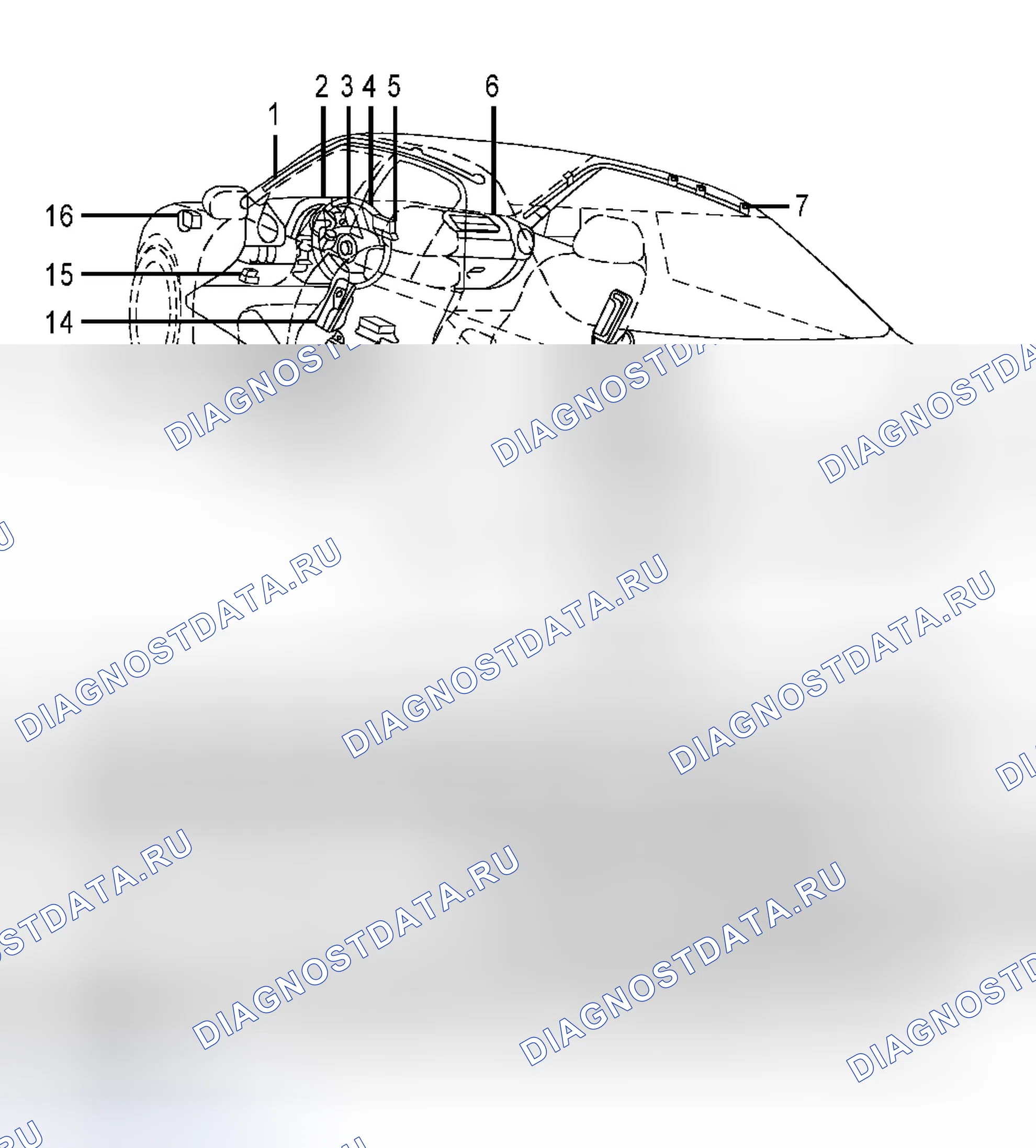 Рис. 16: РАСПОЛОЖЕНИЕ КОМПОНЕНТОВ. Haval Menglong I