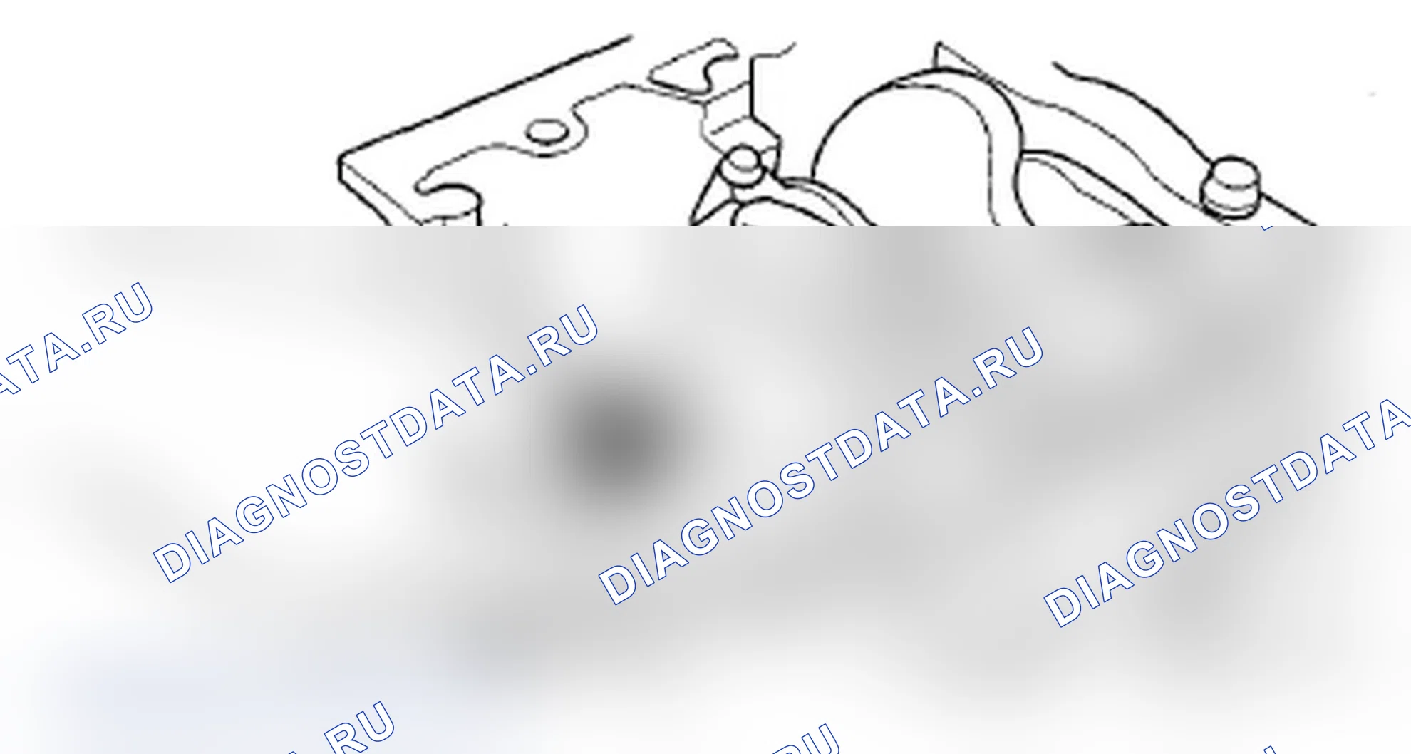 Рис. 288: Контроль зазора между основными подшипниками. Acura MDX II рестайлинг