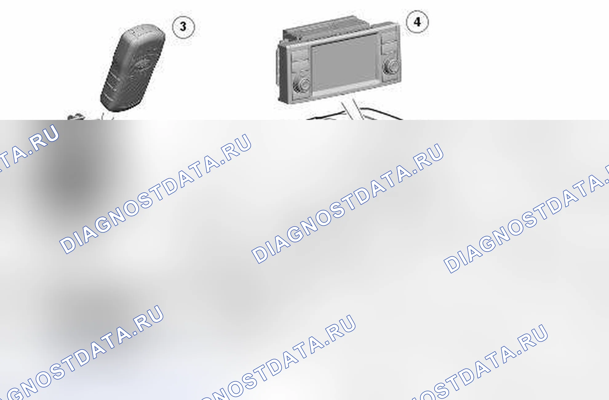 Рис. 46: VENTURECAM - РАСПОЛОЖЕНИЕ КОМПОНЕНТОВ. Land Rover Range Rover L322
