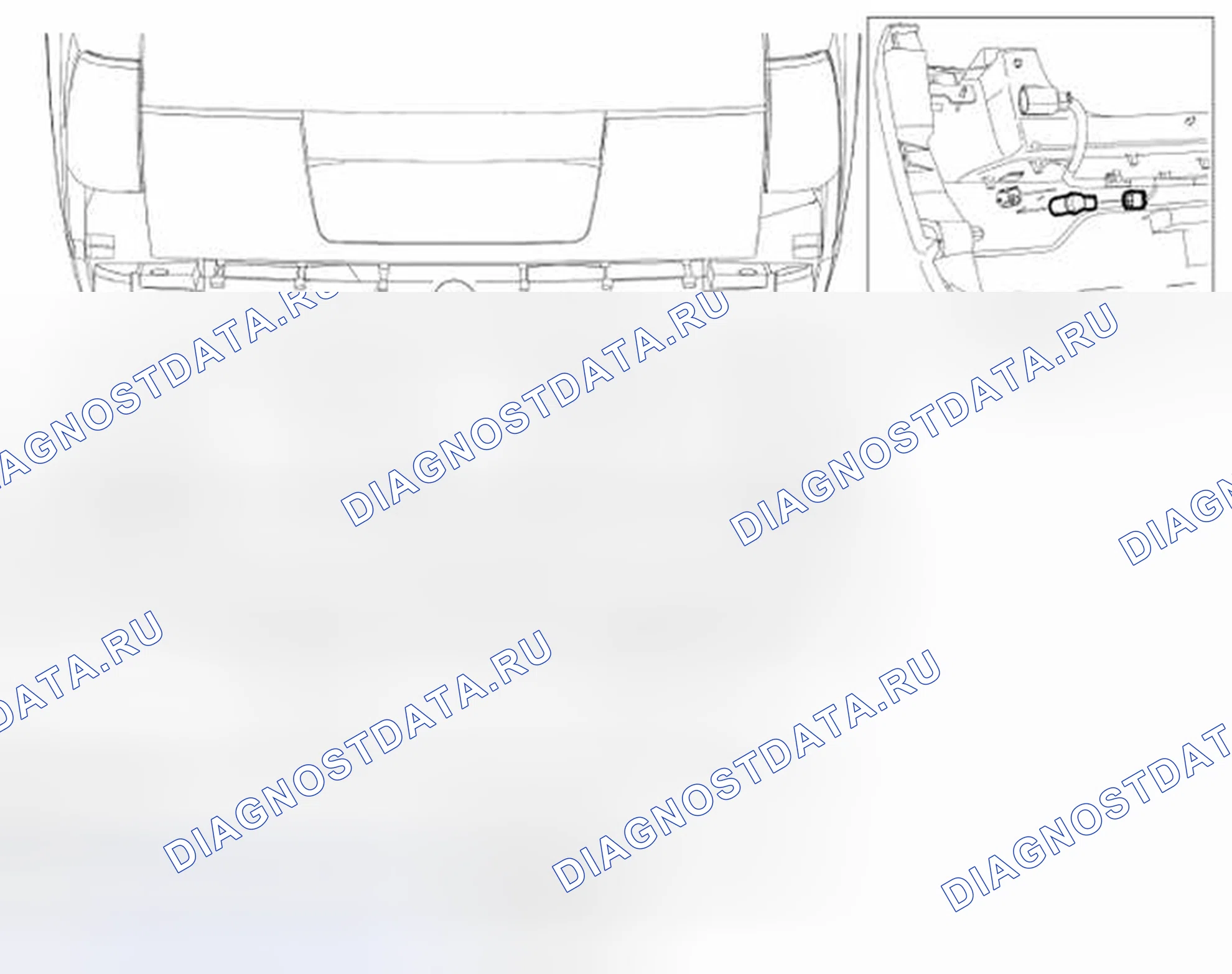 Рис. 22: Датчик помощи при парковке. Hyundai Matrix I рестайлинг