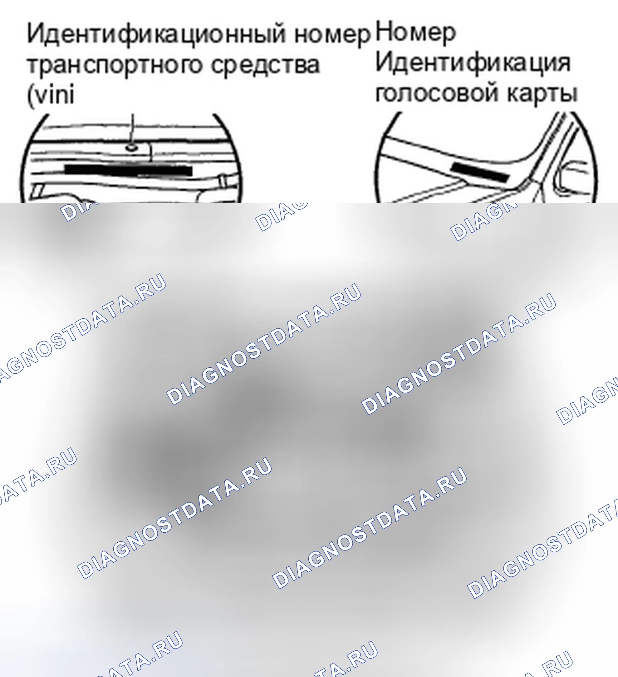 Рис. 17: Расположение идентификационных номеров. Honda Ridgeline I рестайлинг