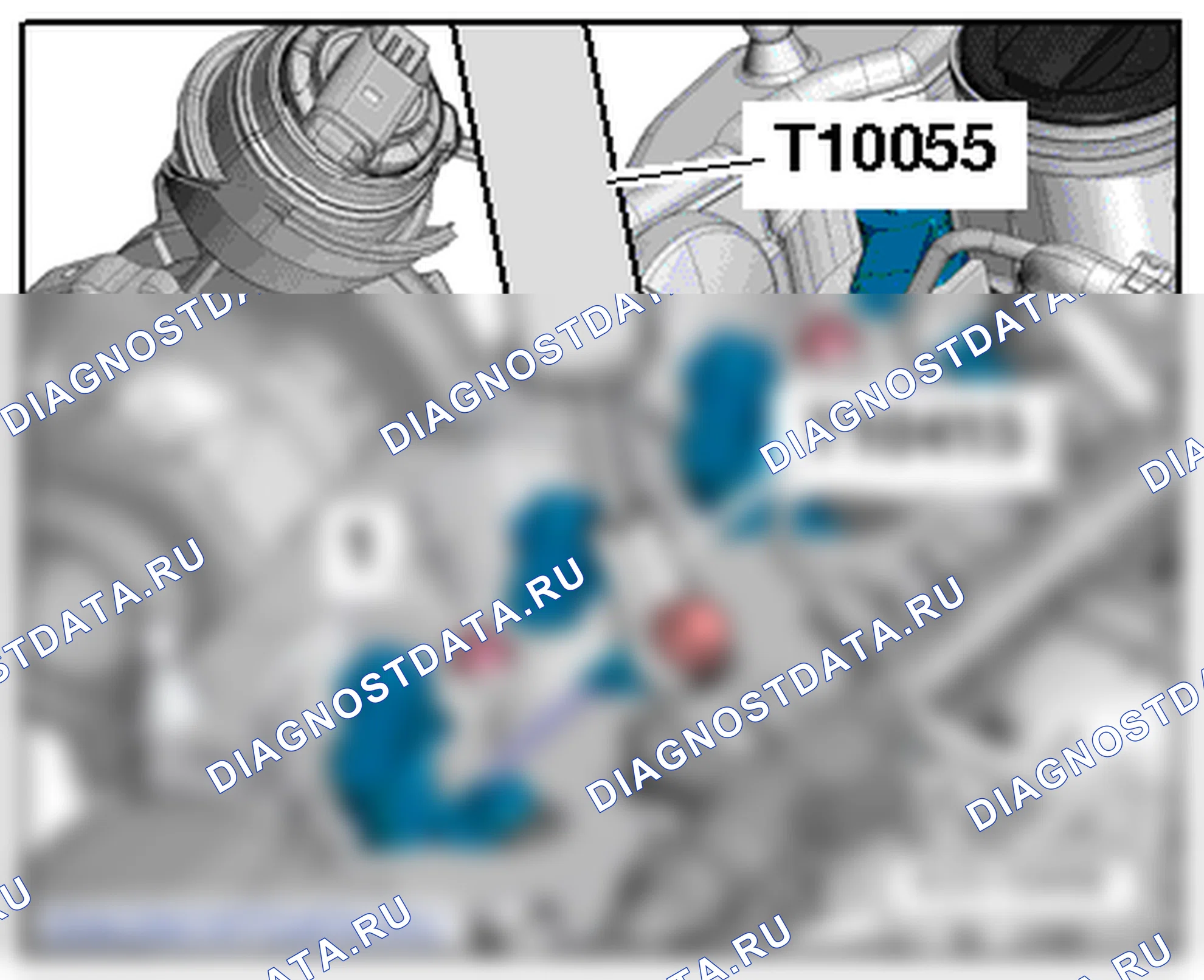Топливная система, на стороне двигателя (2,0л/81; 103; 125 кВт TDI CR (2-го поколения)). Skoda Octavia Ii