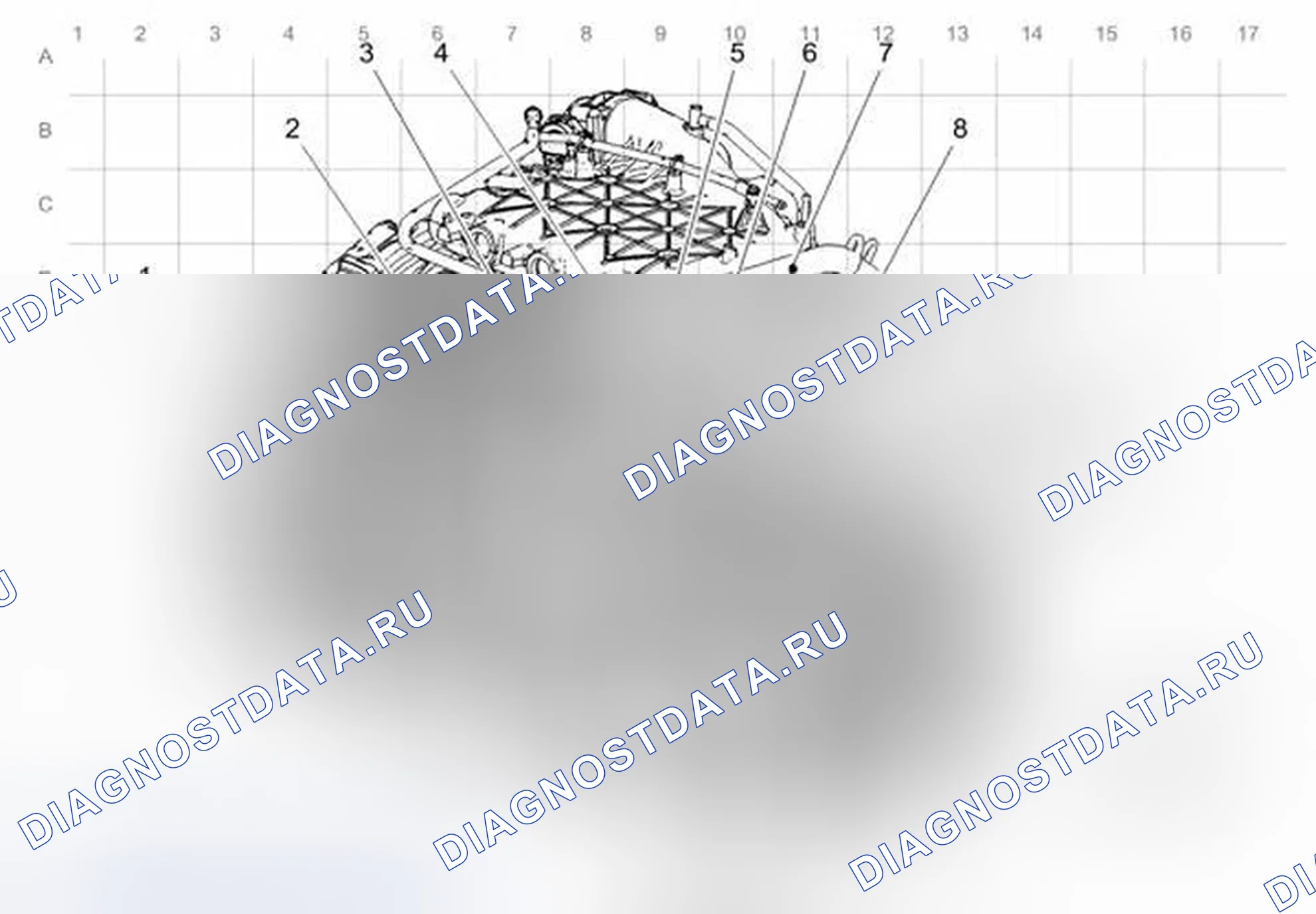 Рис. 25: Прокладка электропроводки двигателя - левая передняя часть (Lfw). Chevrolet Captiva I рестайлинг 2