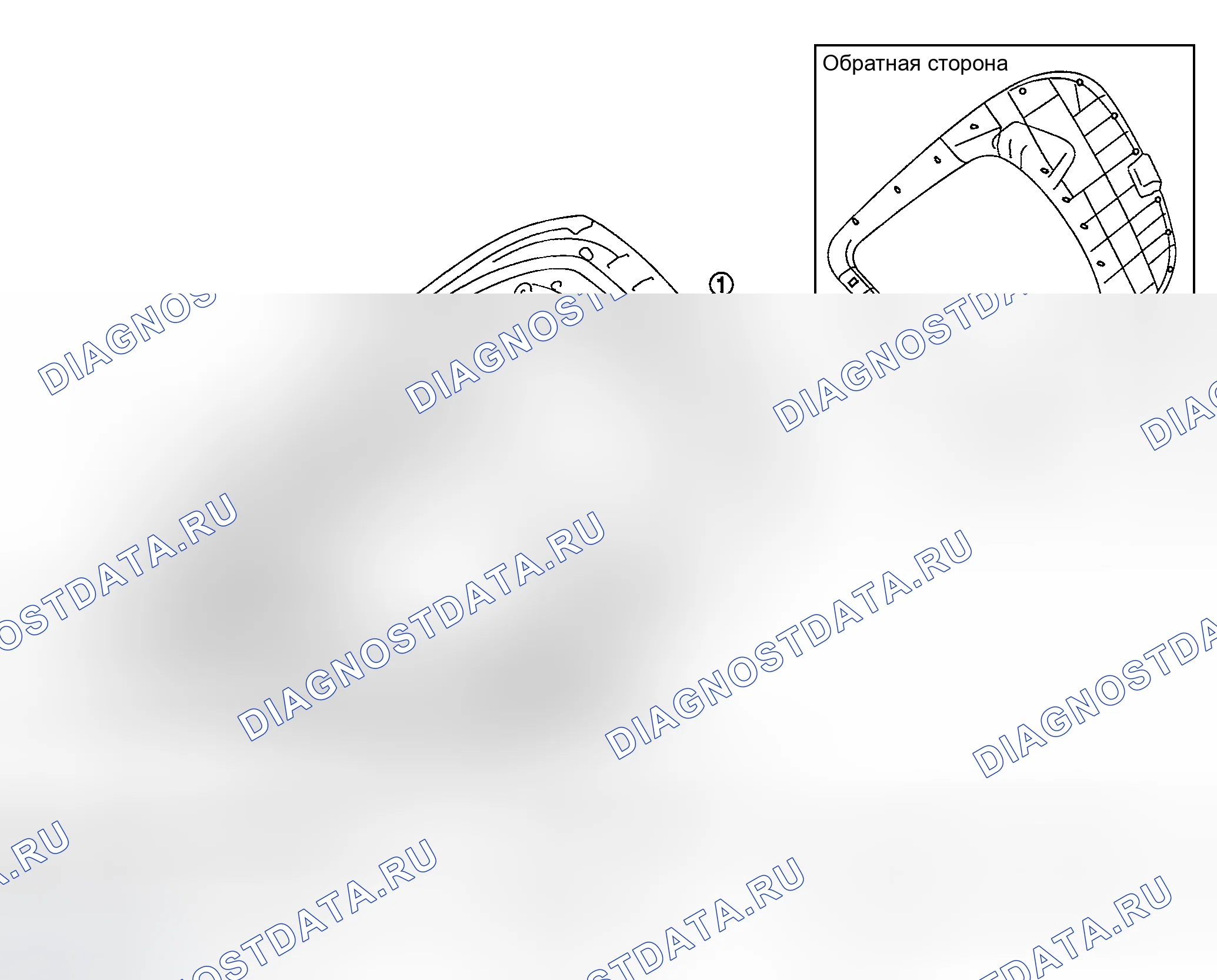 Рис. 21: ФИНИШЕР ЗАДНЕЙ ДВЕРИ. Nissan 350Z I