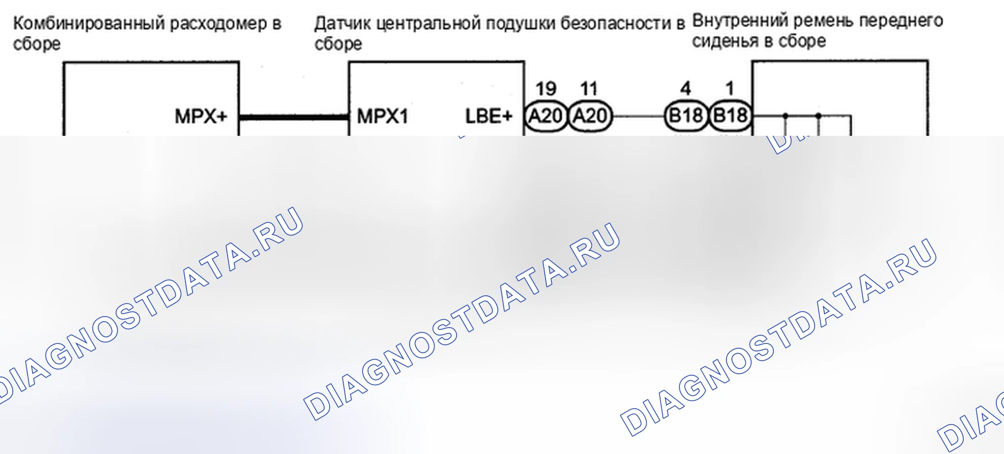 Рис. 42: электросхема. Toyota Sienna II рестайлинг