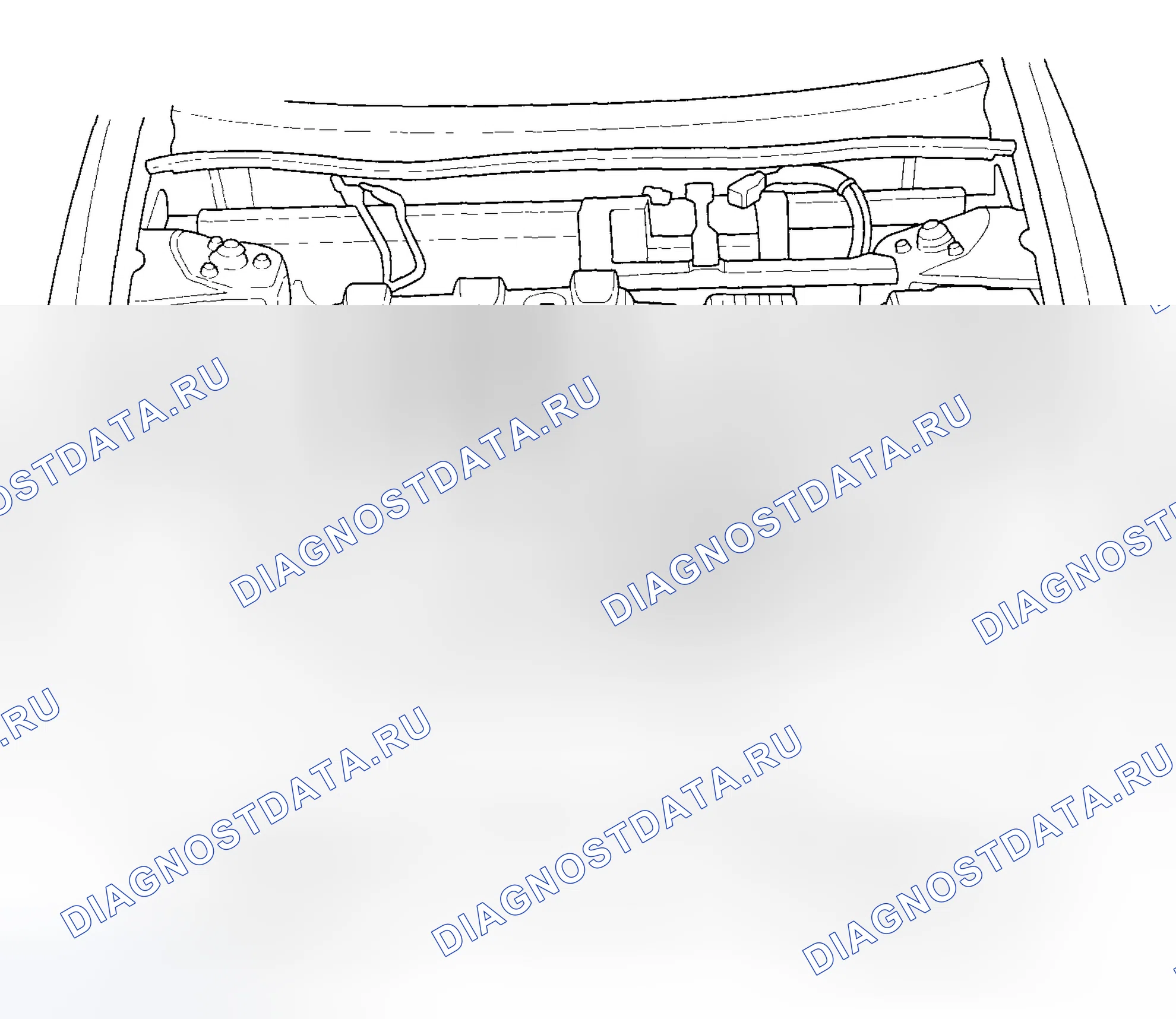 Рис. 1: Указатель расположения компонентов. Honda Insight ZE1
