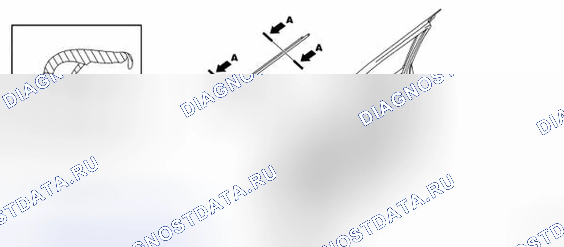 Рис. 12: Идентификация двери снаружи формовки. Nissan Frontier D40