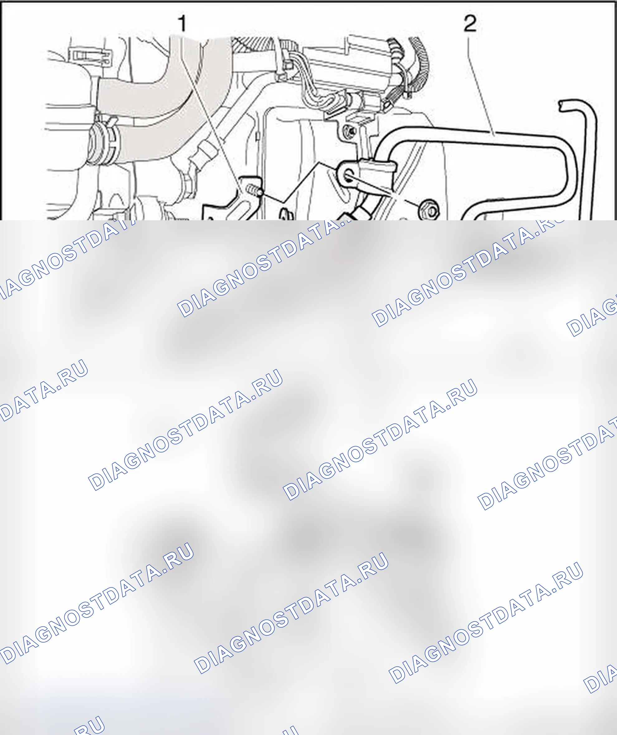 Рис. 13: ОБЗОР НАПОРНОЙ ЛИНИИ И ОБРАТНОГО ШЛАНГА. Volkswagen New Beetle A4