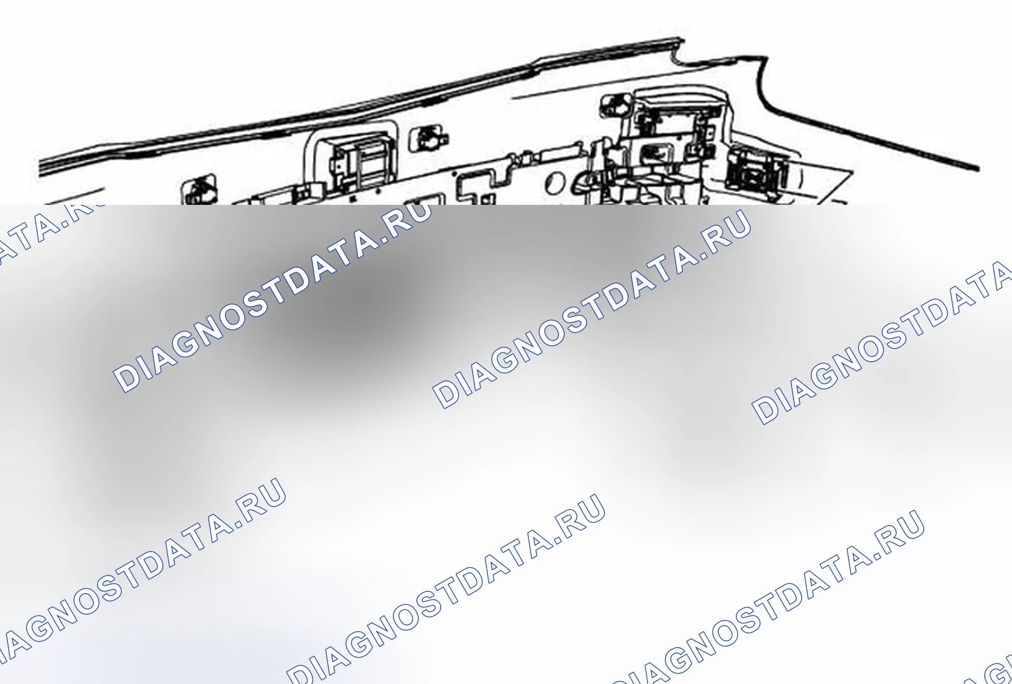 Рис. 11: Замена модуля оповещения о боковых объектах. Cadillac ATS I