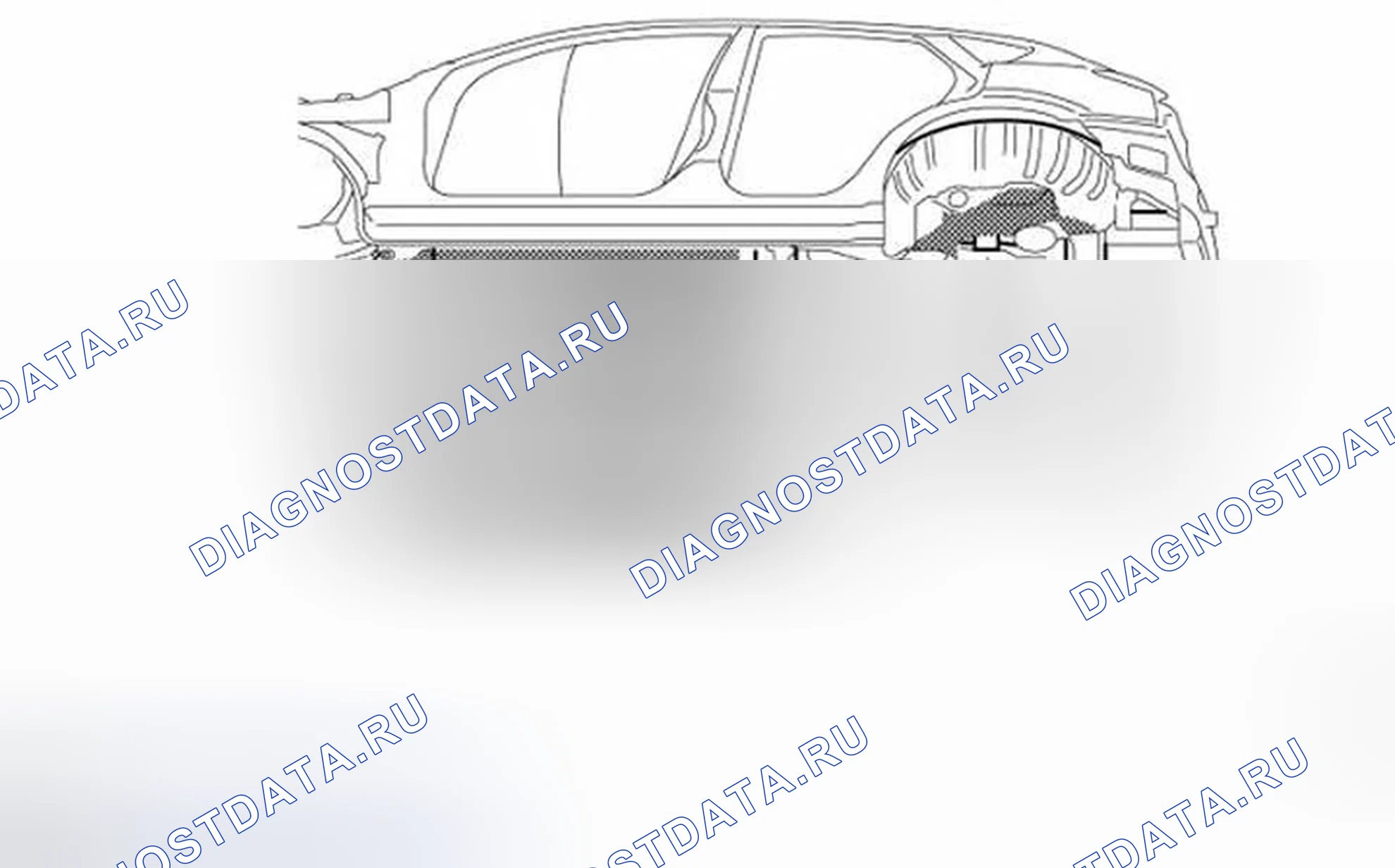 Рис. 182: Меры предосторожности при нанесении грунтовки. Infiniti QX50 I