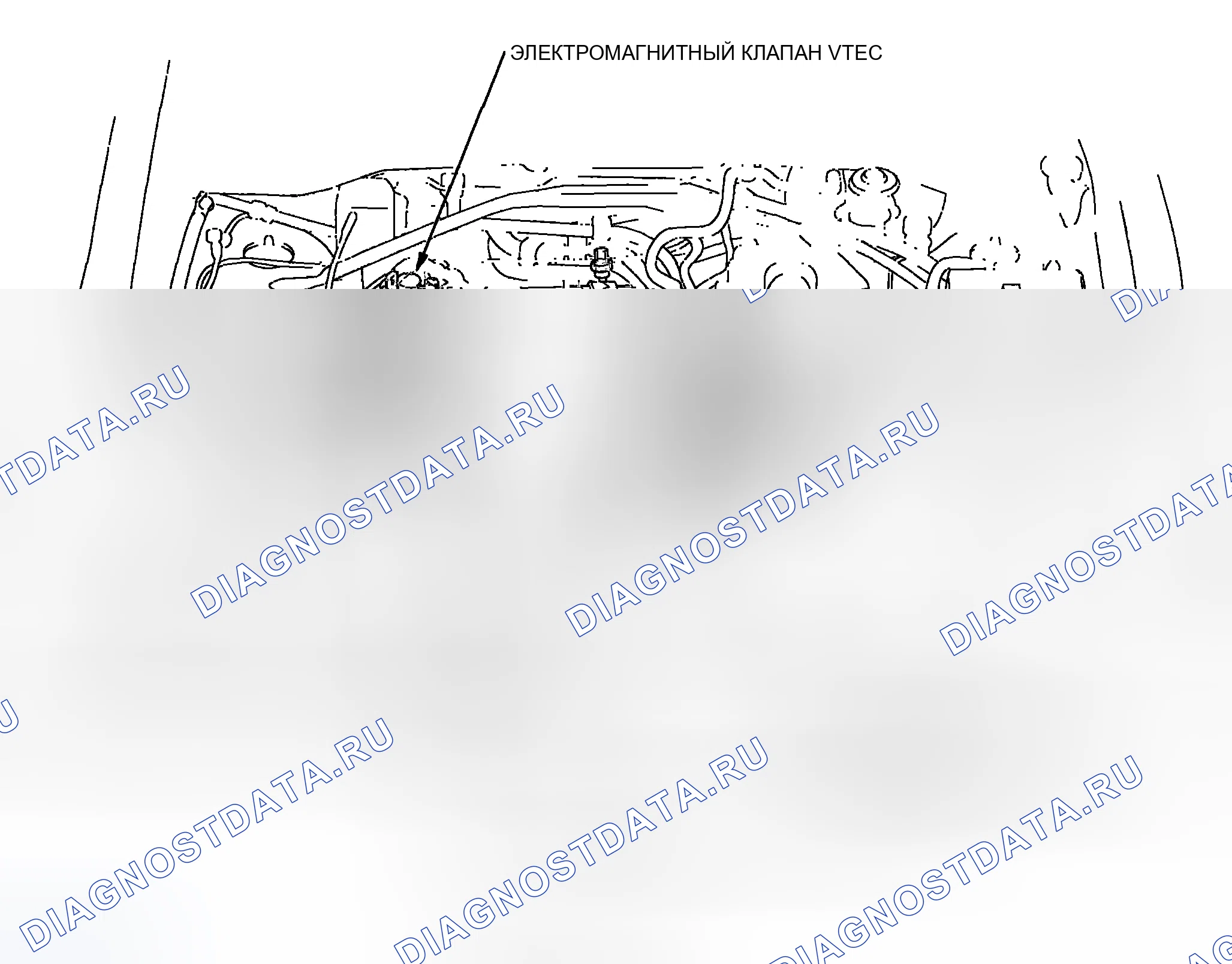 Рис. 218: Указатель расположения компонентов. Honda CR-V II