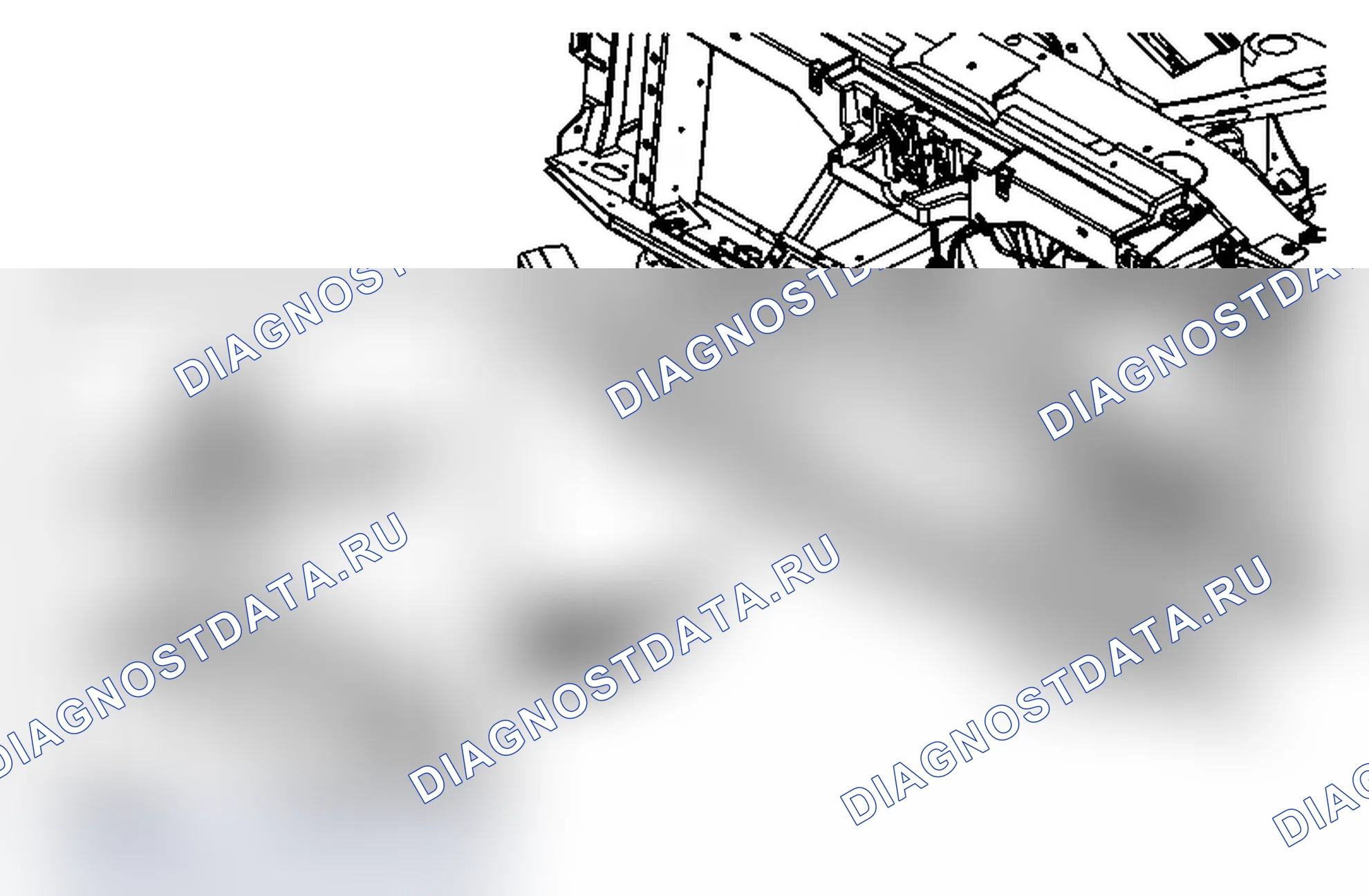 Рис. 51: Замена удлинителя ударной штанги переднего бампера. Chevrolet Suburban K2500 GMT900