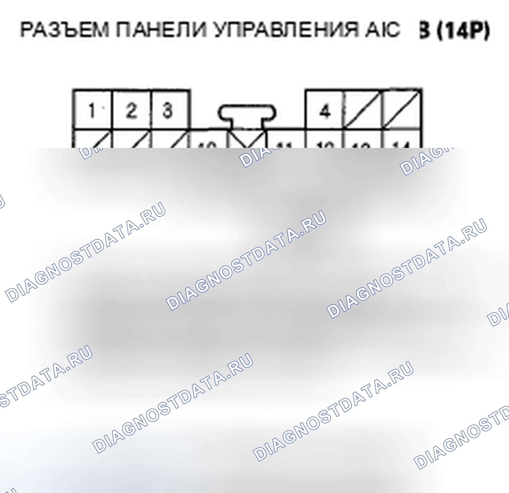 Рис. 147: Индикатор расшифровка кода ошибки B1246 или расшифровка кода ошибки 11: Проблема в задней рычажной системе управления смешиванием воздуха, двери или двигателе. Honda Odyssey IV