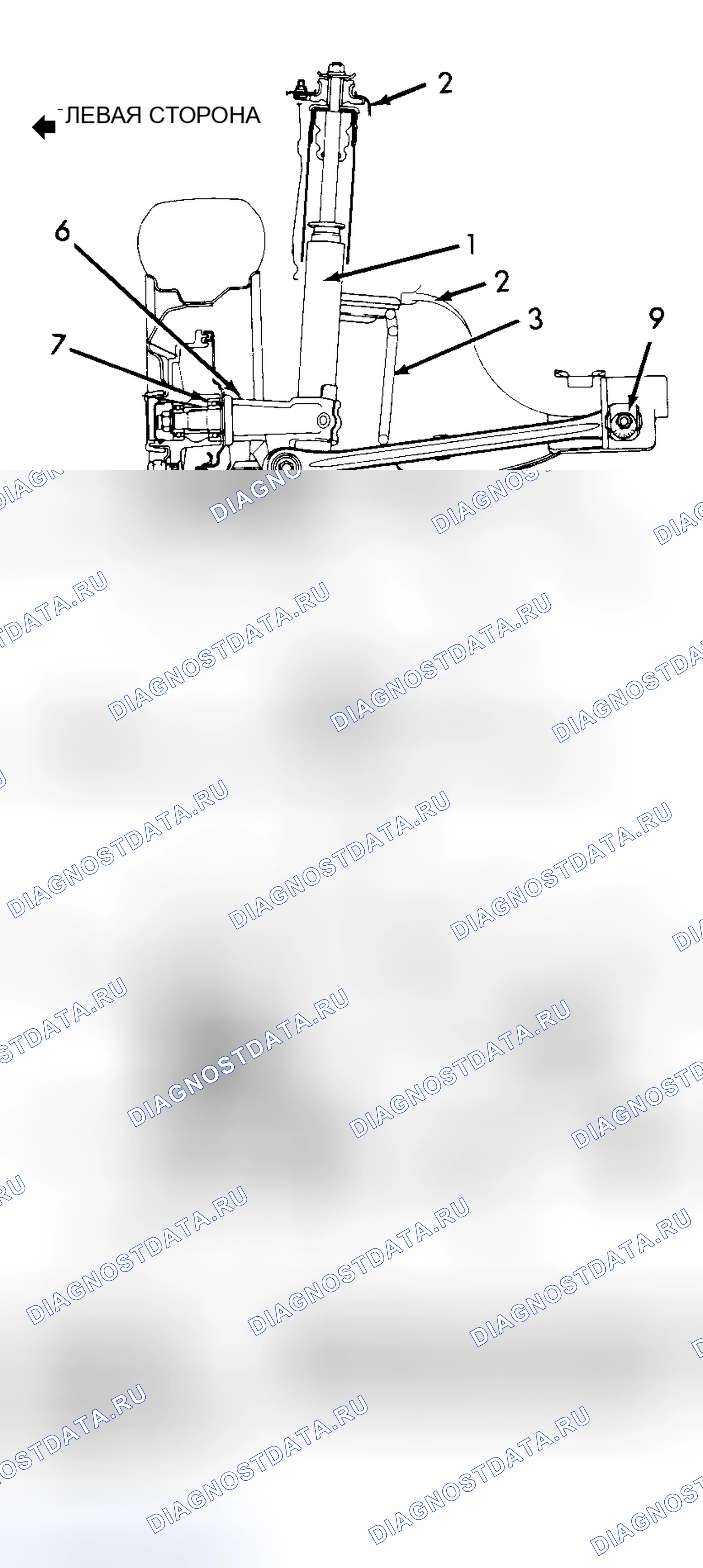 Рис. 5: Демонтаж. Suzuki Swift II