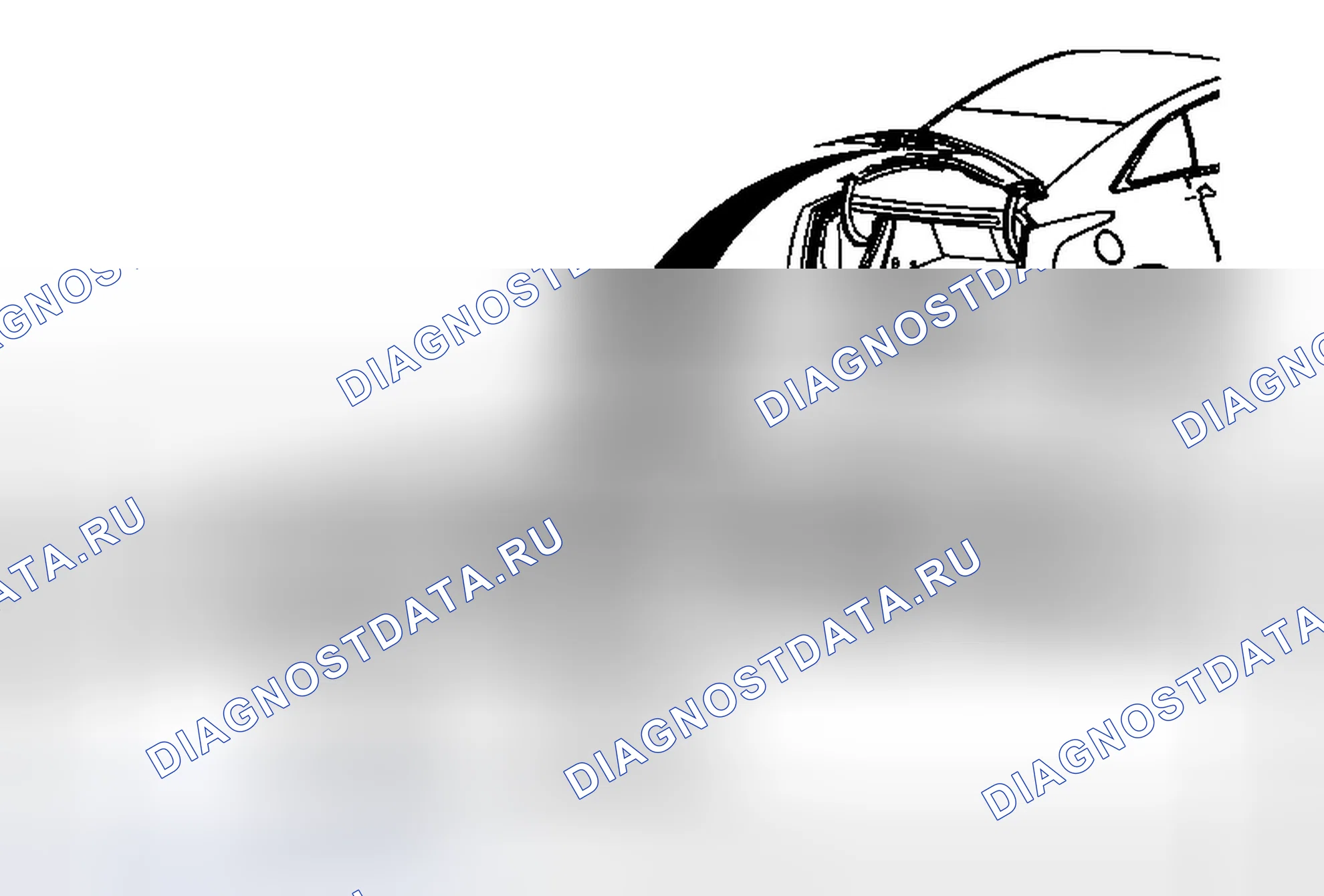 Рис. 20: Замена выключателя выключения крышки заднего отсека. Cadillac ELR I