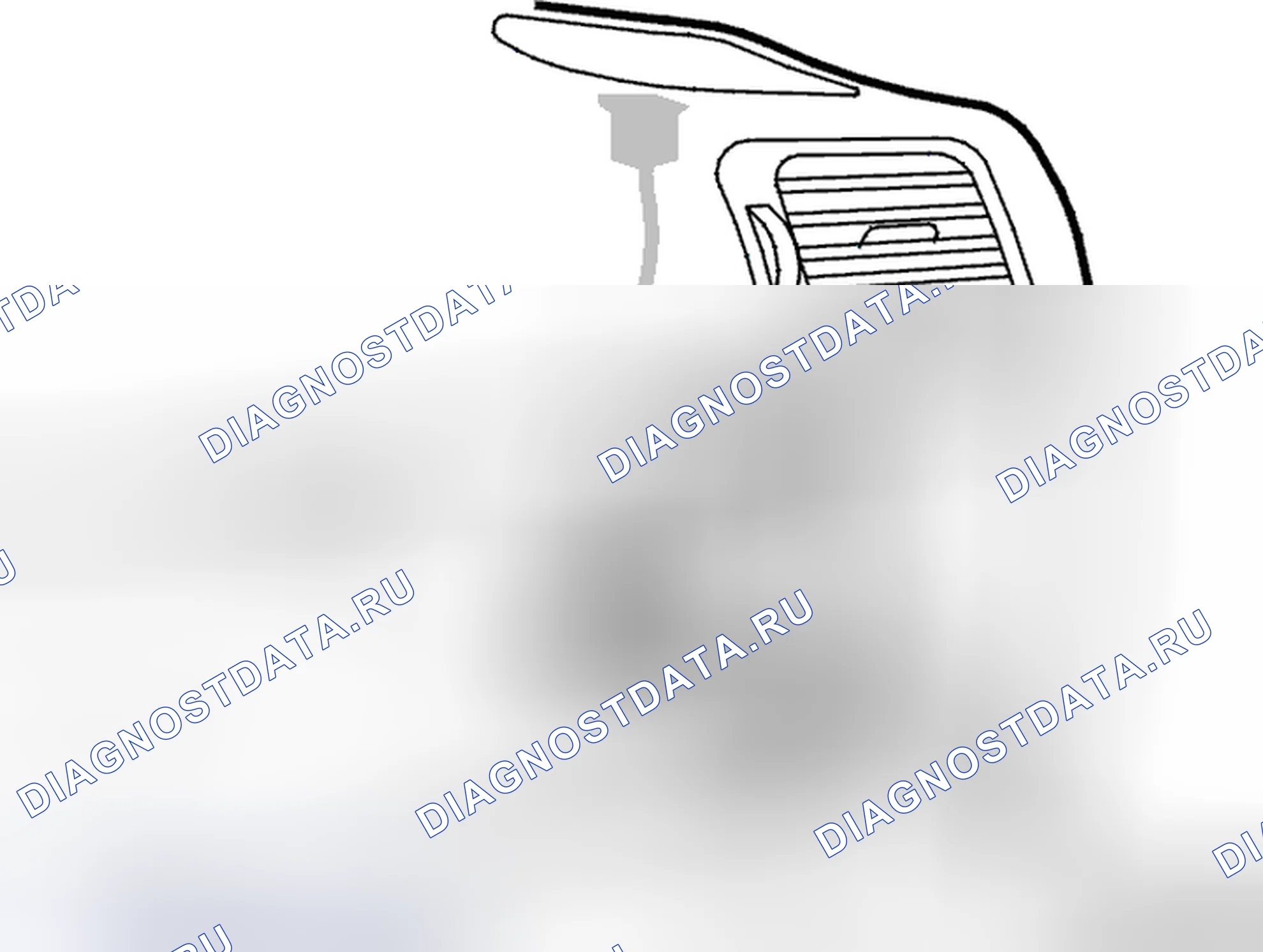 Рис. 791: Удаление модуля контроля разбития стекла. Volvo C70 I