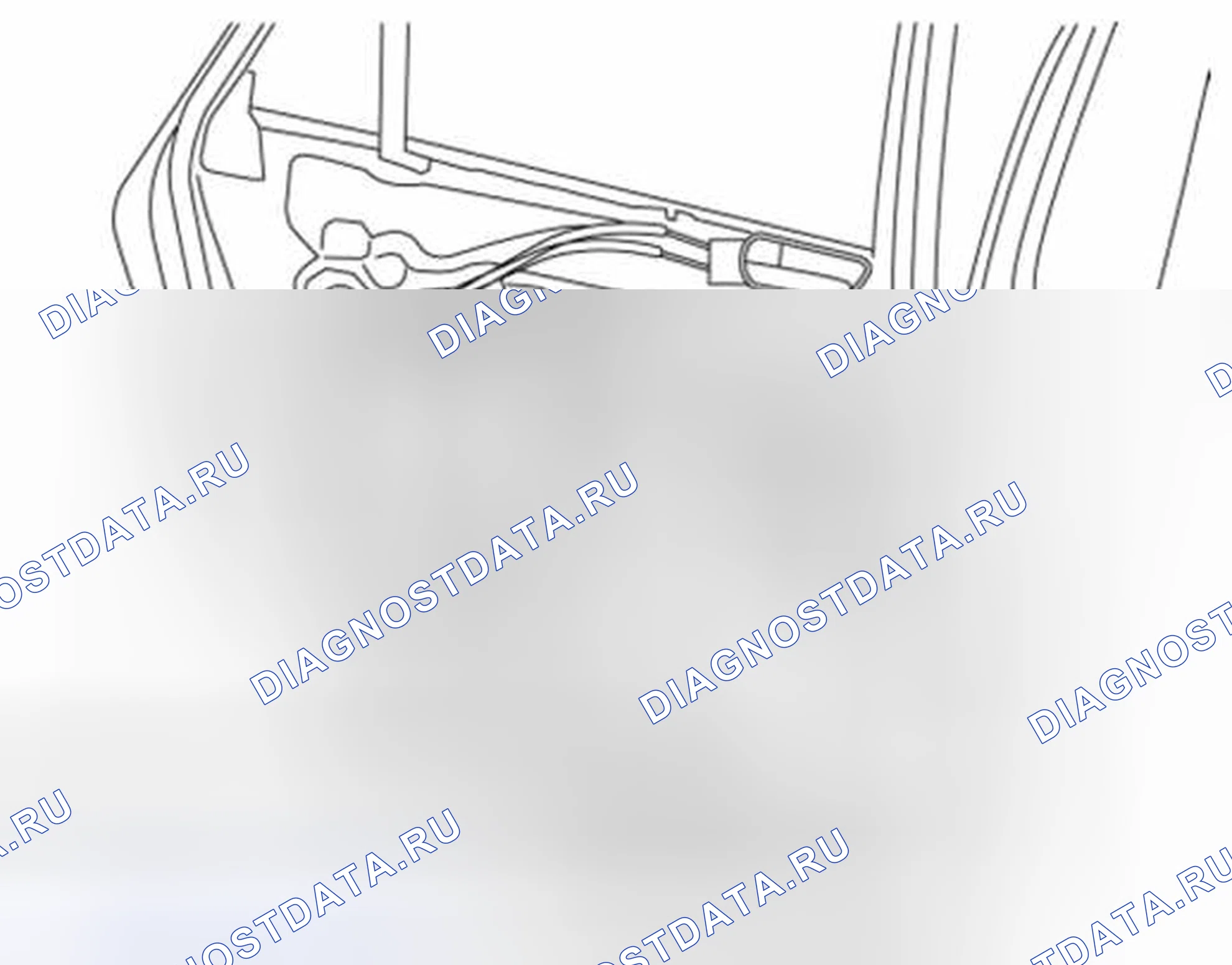 Рис. 6: СНЯТИЕ / УСТАНОВКА СТЕКЛА ЗАДНЕЙ ДВЕРИ. Mazda 3 BL рестайлинг