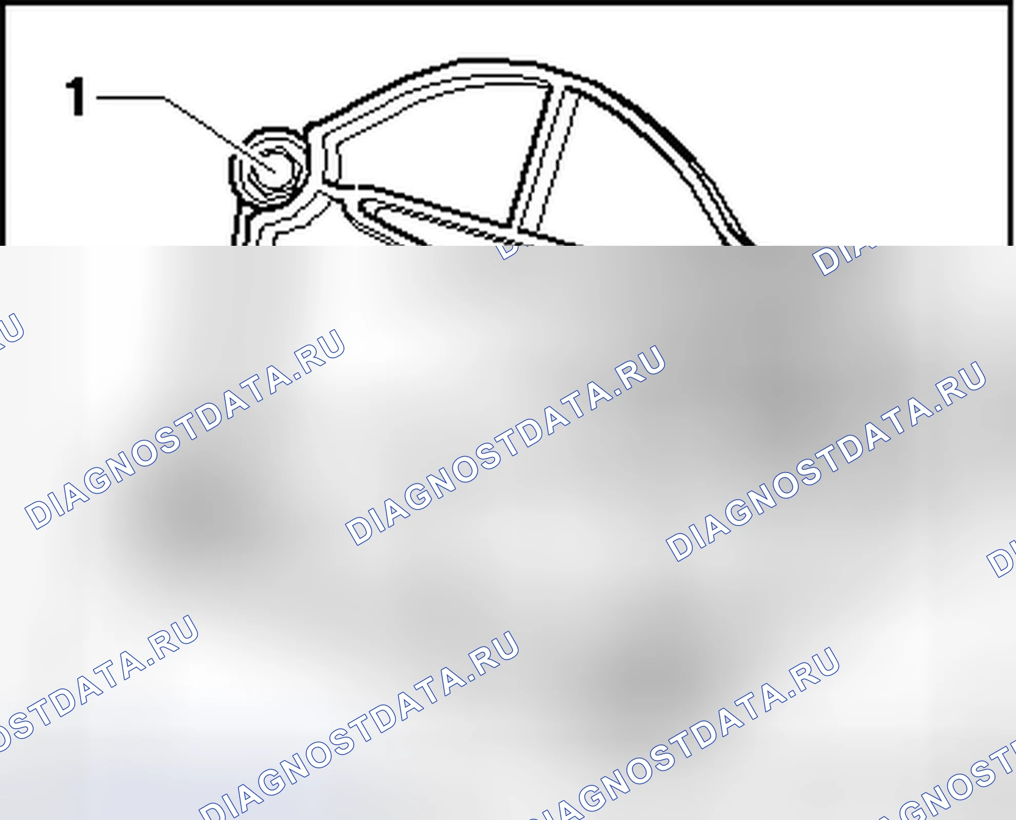 Рис. 2: РЕГУЛЯТОР ВОЗДУХОРАСПРЕДЕЛИТЕЛЬНОЙ ДВЕРИ. Volkswagen Eos I рестайлинг