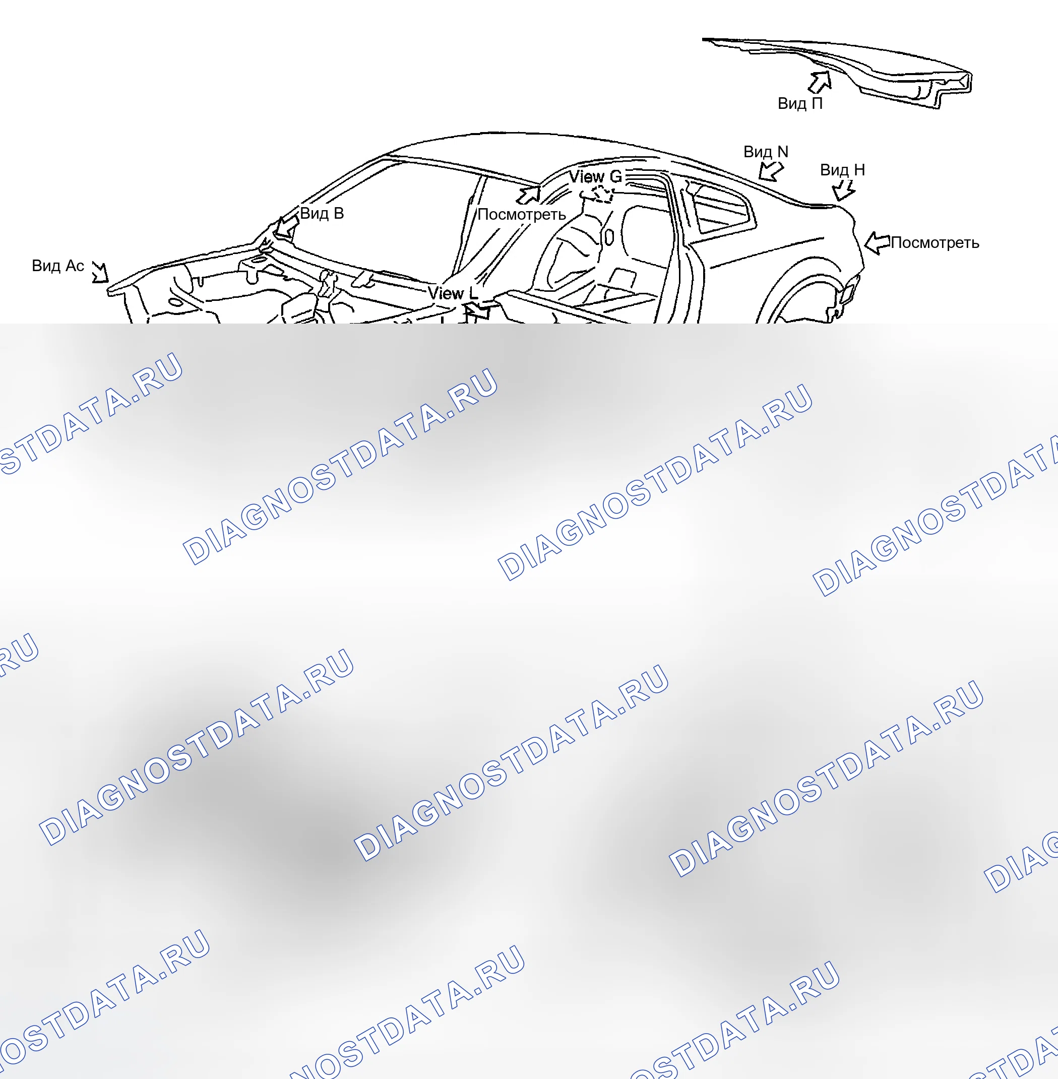Рис. 93: ОПИСАНИЕ наружных кузовных панелей. Infiniti G35 III
