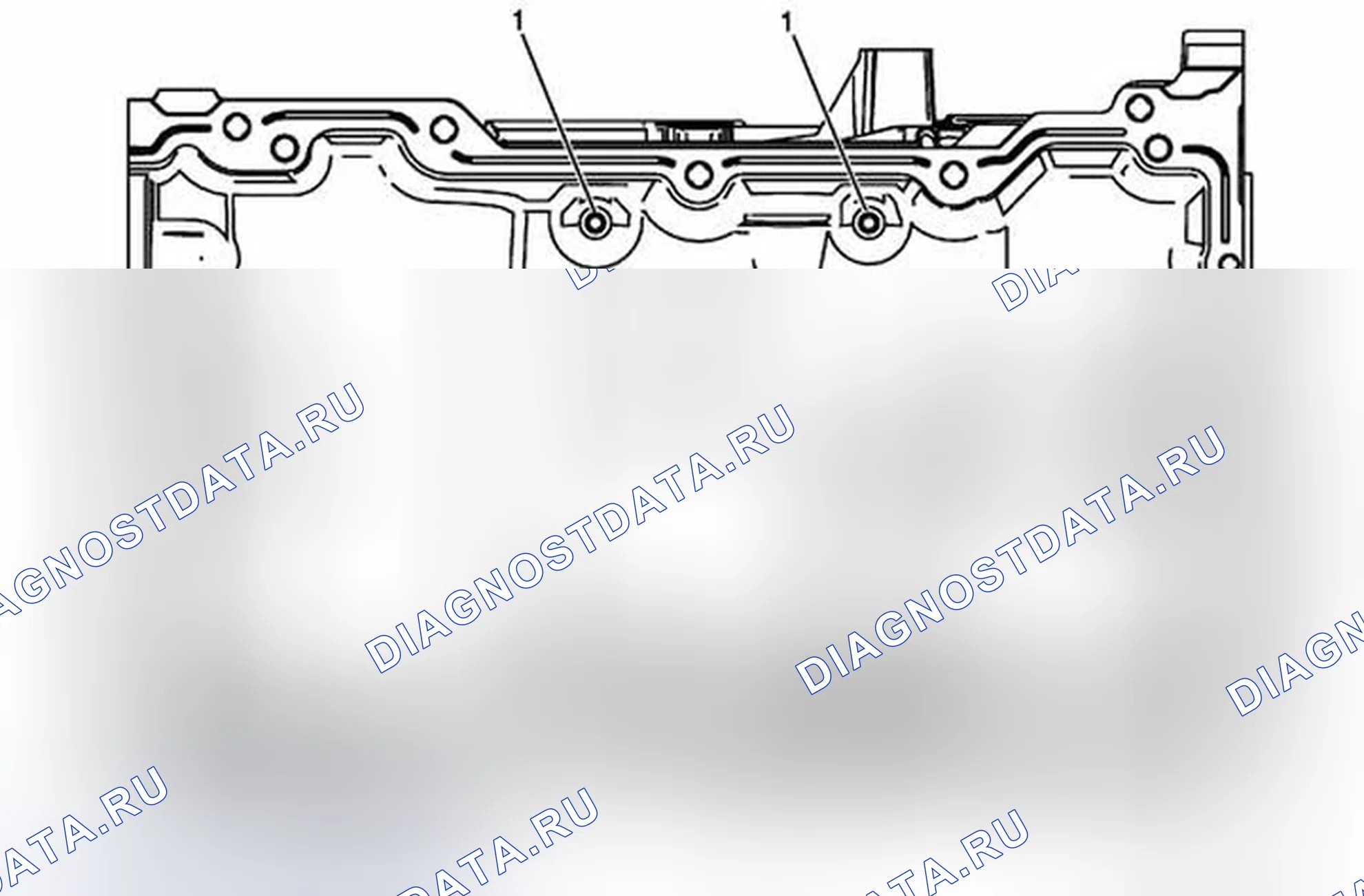 Рис. 163: Верх масляного поддона (Rwd). Cadillac ATS I