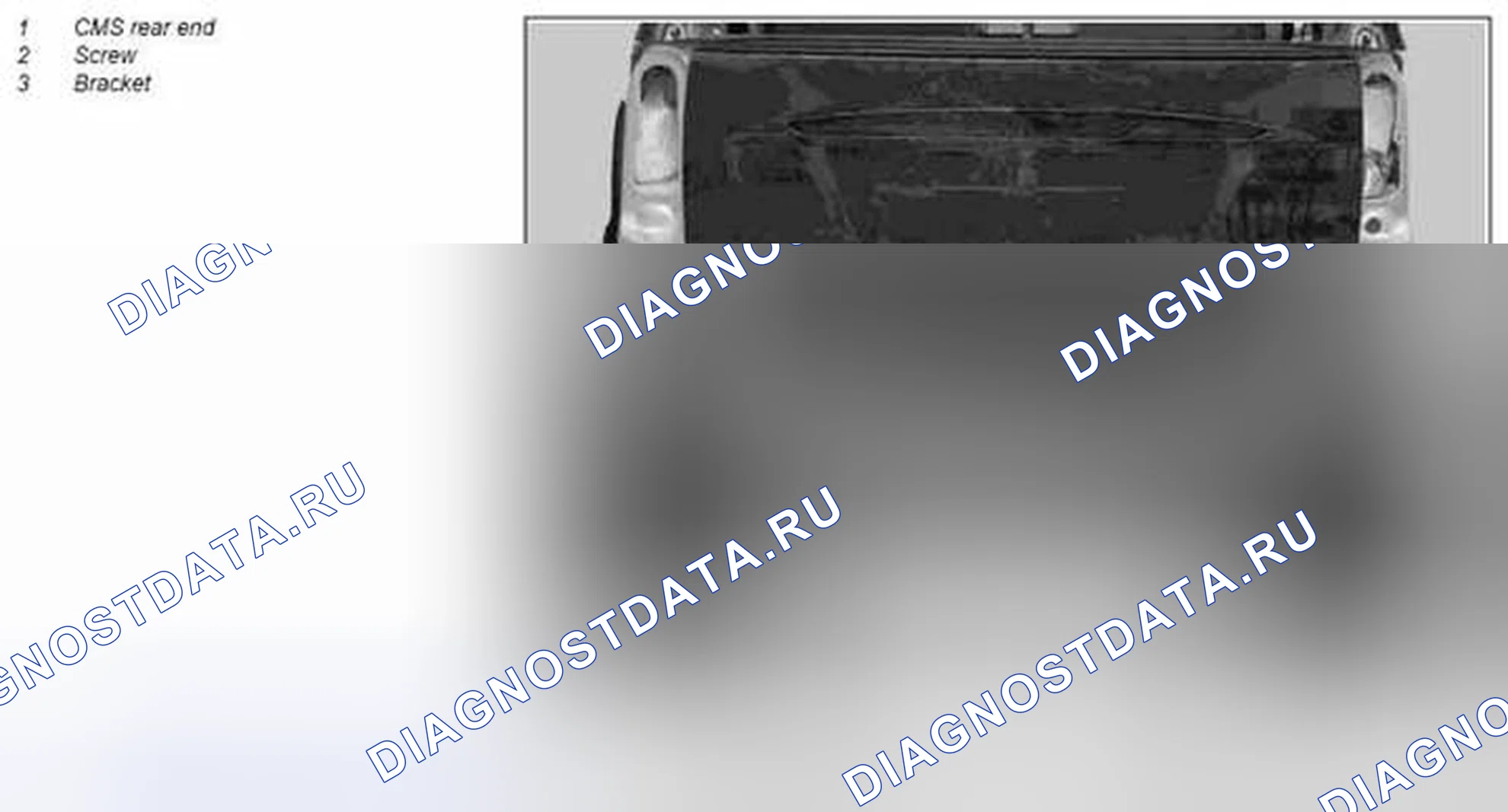 Рис. 39: Демонтаж / монтаж задней части CMS - AR88.20-P-1950MCC. Kia Soul I