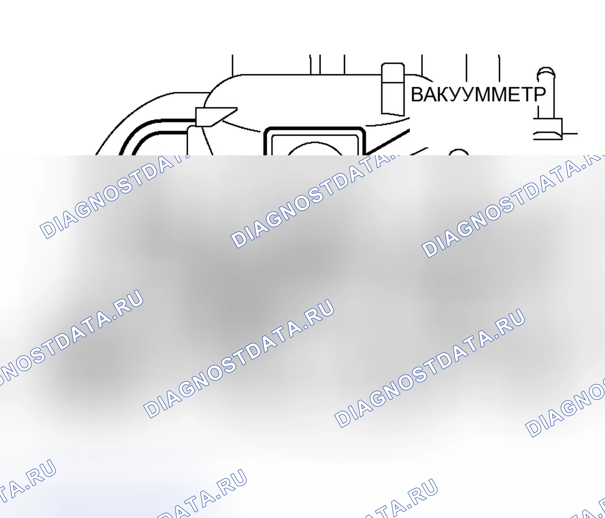 Рис. 391: ПРОВЕРКА ВАКУУМА во впускном коллекторе. Mitsubishi Lancer IX рестайлинг