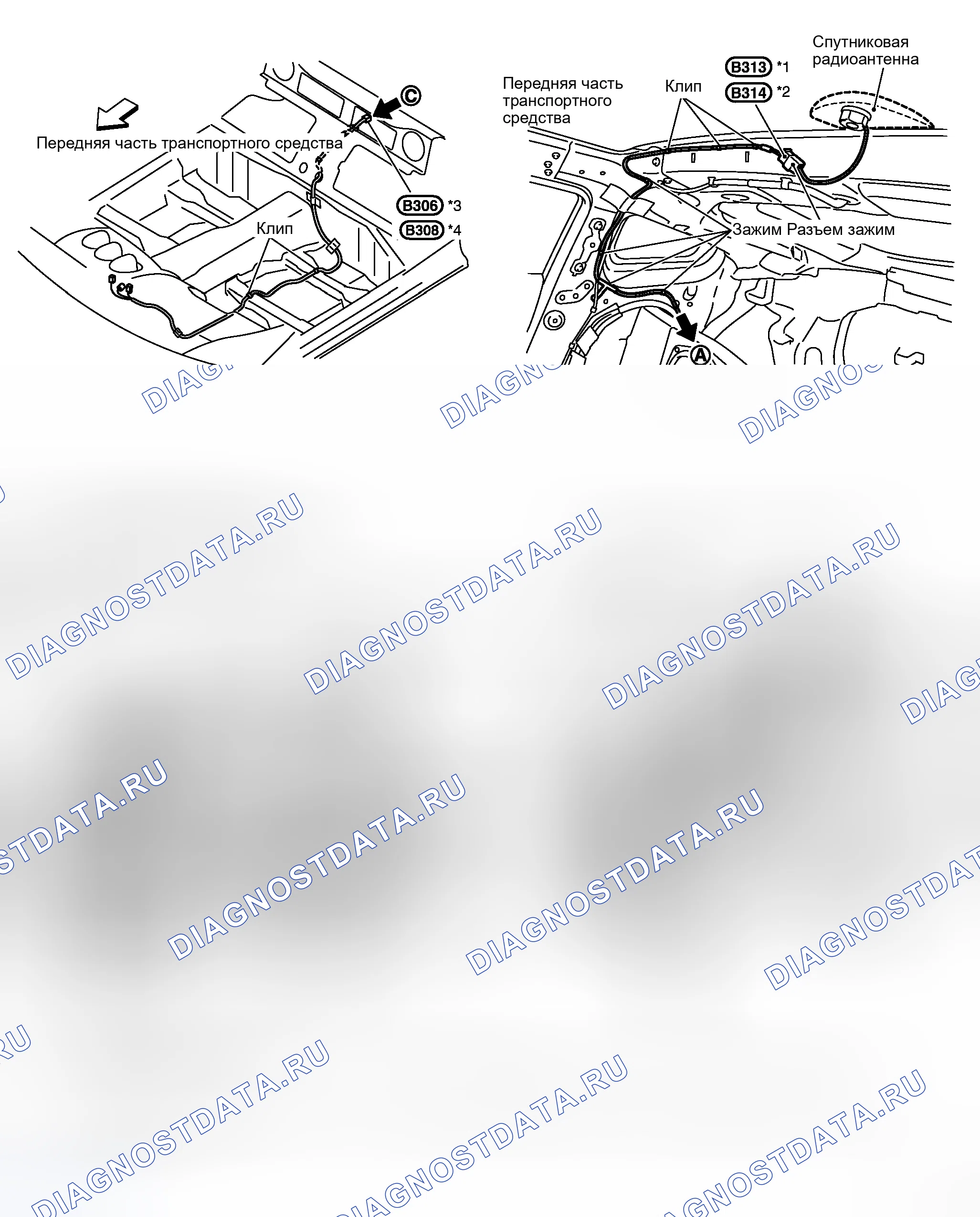 Рис. 2: Расположение антенны. Honda Life I