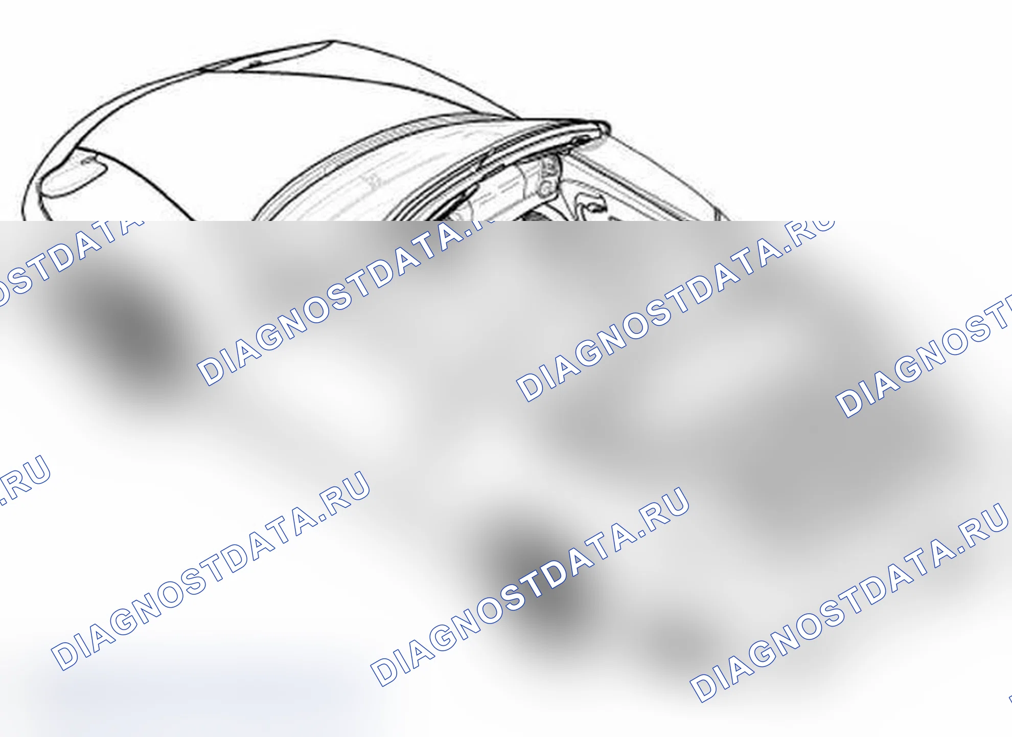 Рис. 217: Снятие и установка крышки отсека с откидной крышкой - Carrera 4S кабриолет и Turbo кабриолет. Porsche 911 GT3 996 рестайлинг