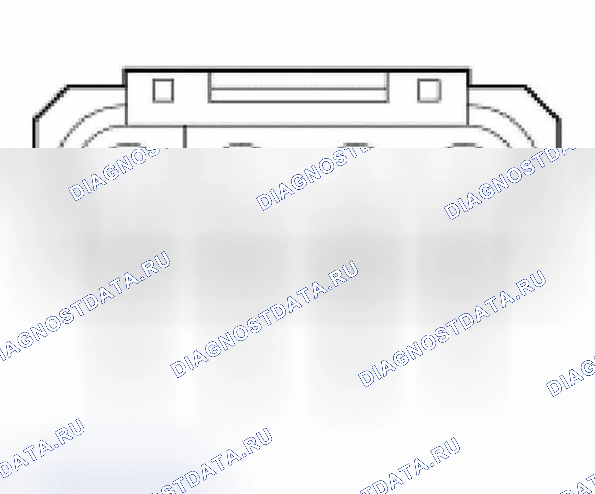 Рис. 45: Буксировщик прицепа C439b (4-контактный разъем). Ford Pickup F150 