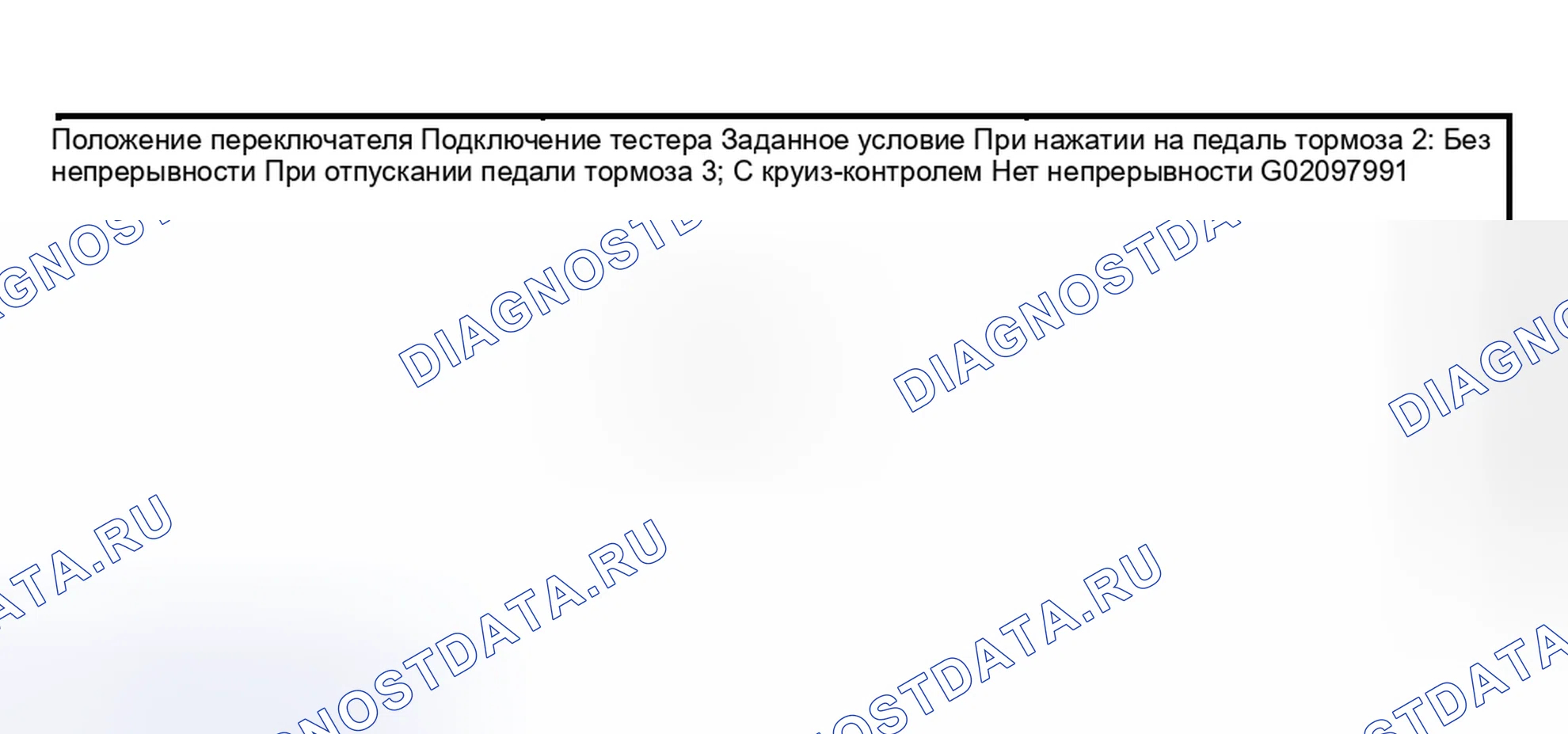 Рис. 90: Диаграмма непрерывности стоп-сигнала. Subaru Legacy BE/BH/BT
