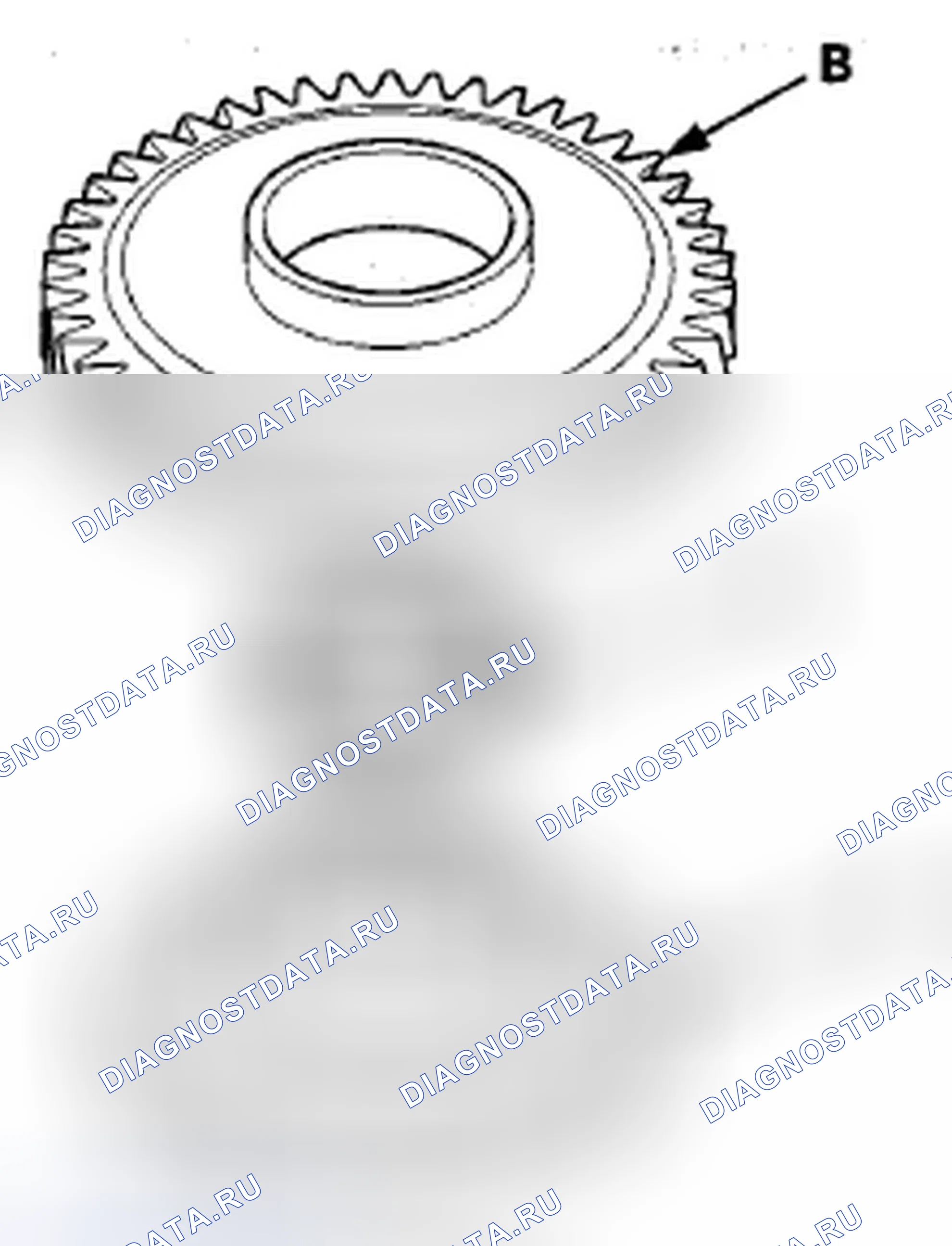 Рис. 111: Проверка односторонней муфты 1-й передачи. Acura ZDX I