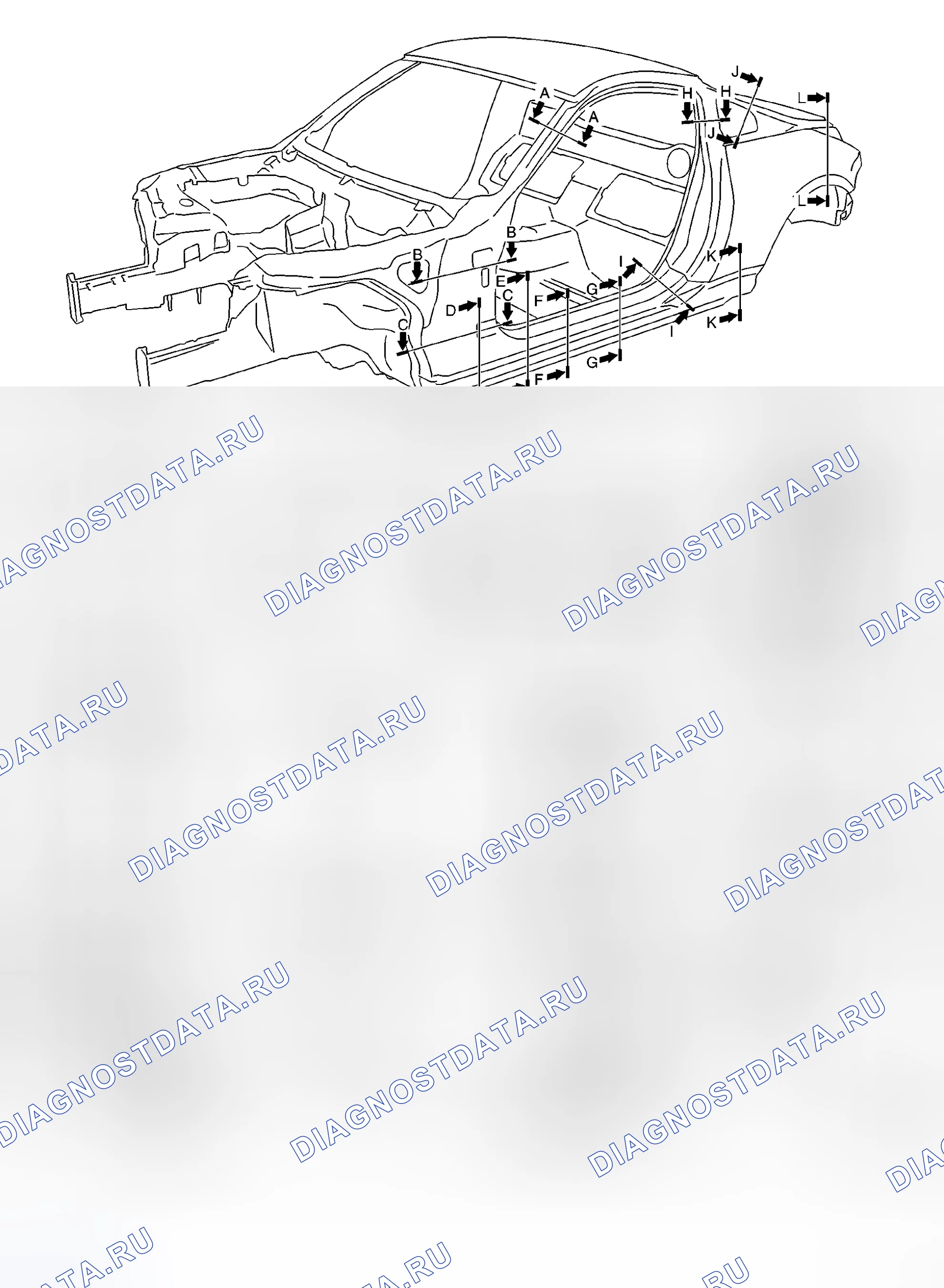 Рис. 29: КОНСТРУКЦИЯ КУЗОВА. Honda Logo I