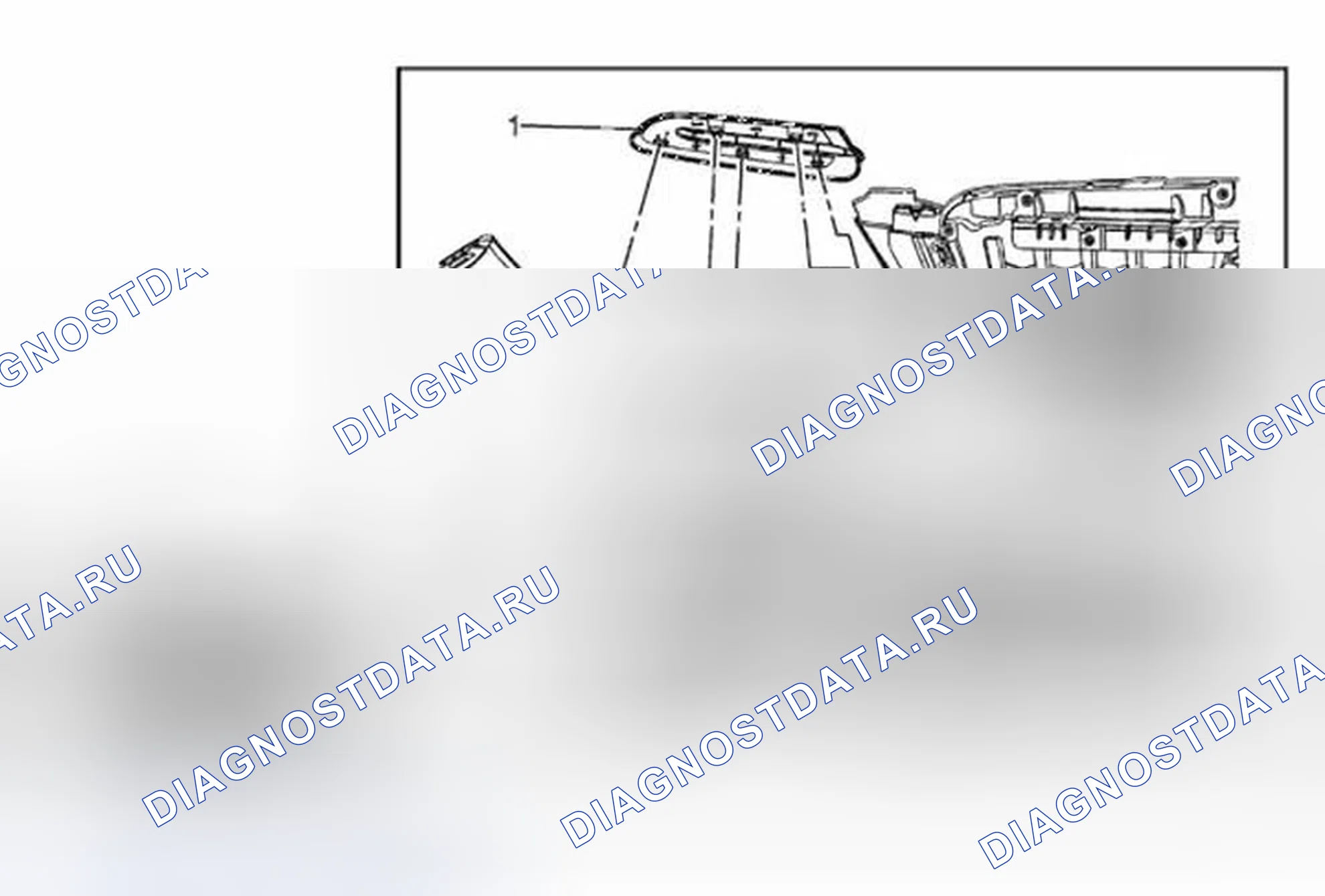 Рис. 35: Передний бампер Fascia Верхняя замена литья (Encore). Buick Encore I