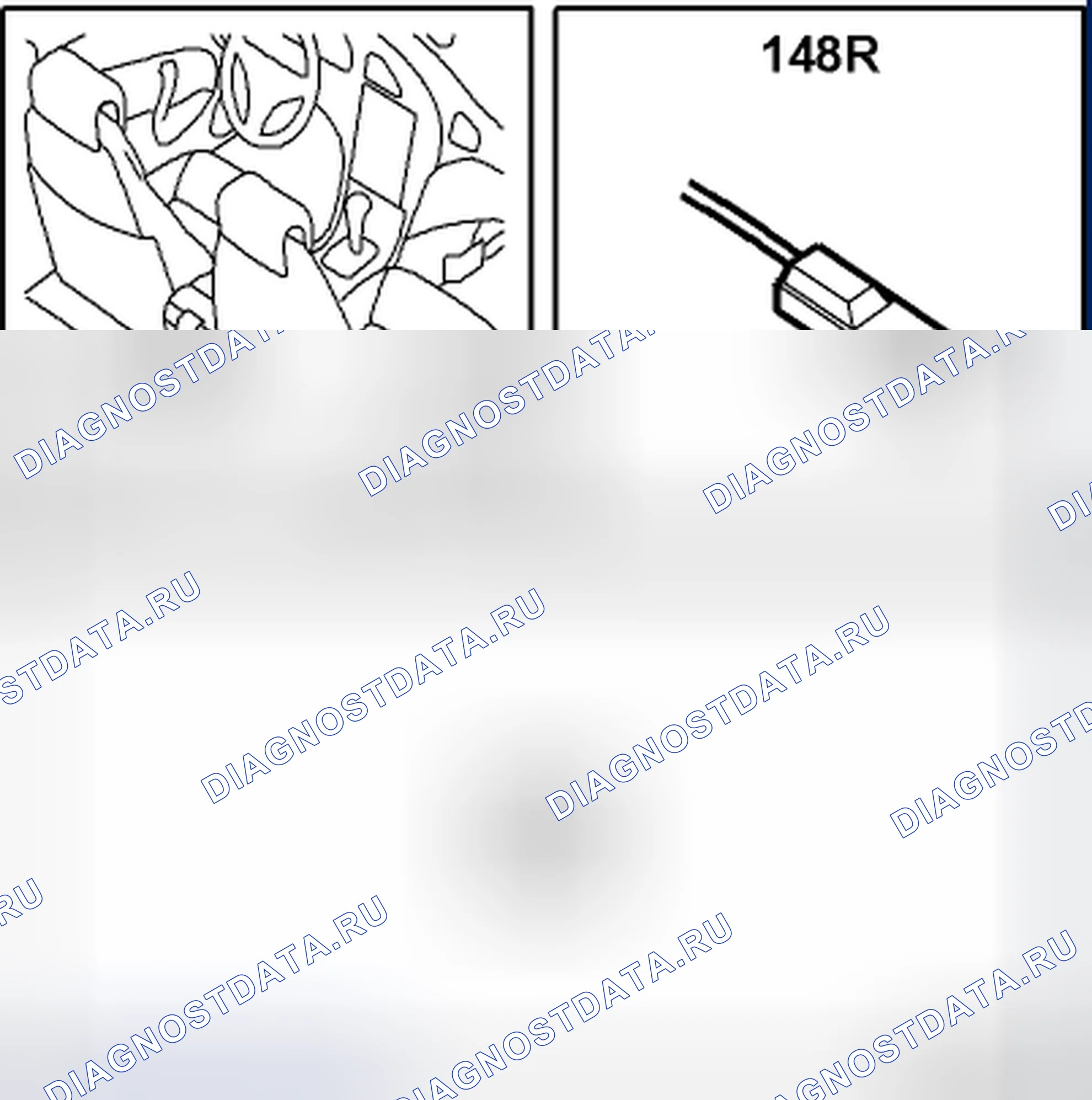 Рис. 316: Лампа, подсветка задней пепельницы / прикуривателя (148R). Kia Picanto III