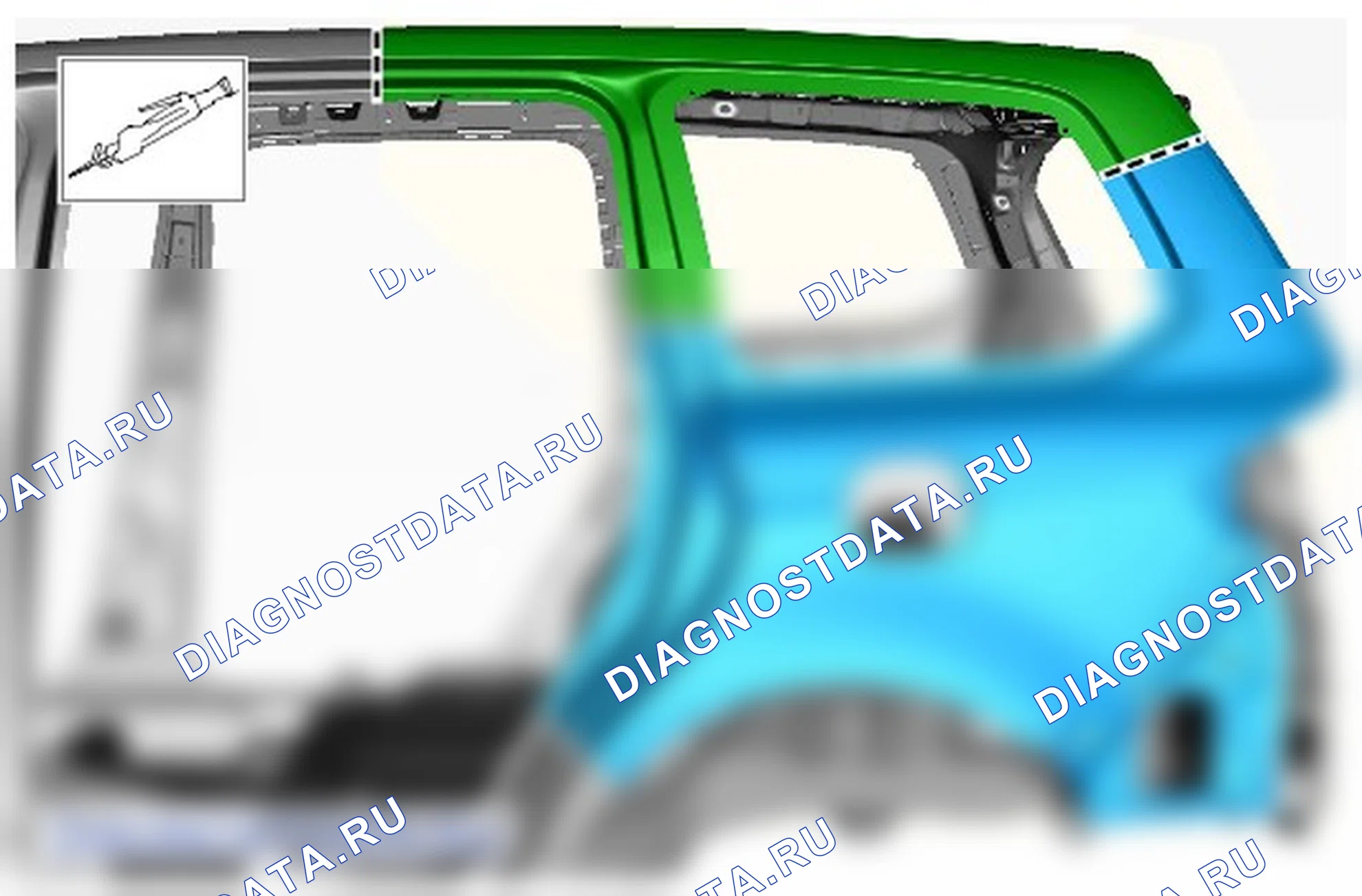 Как снять и установить панель задней боковой части кузова. Ford Galaxy III