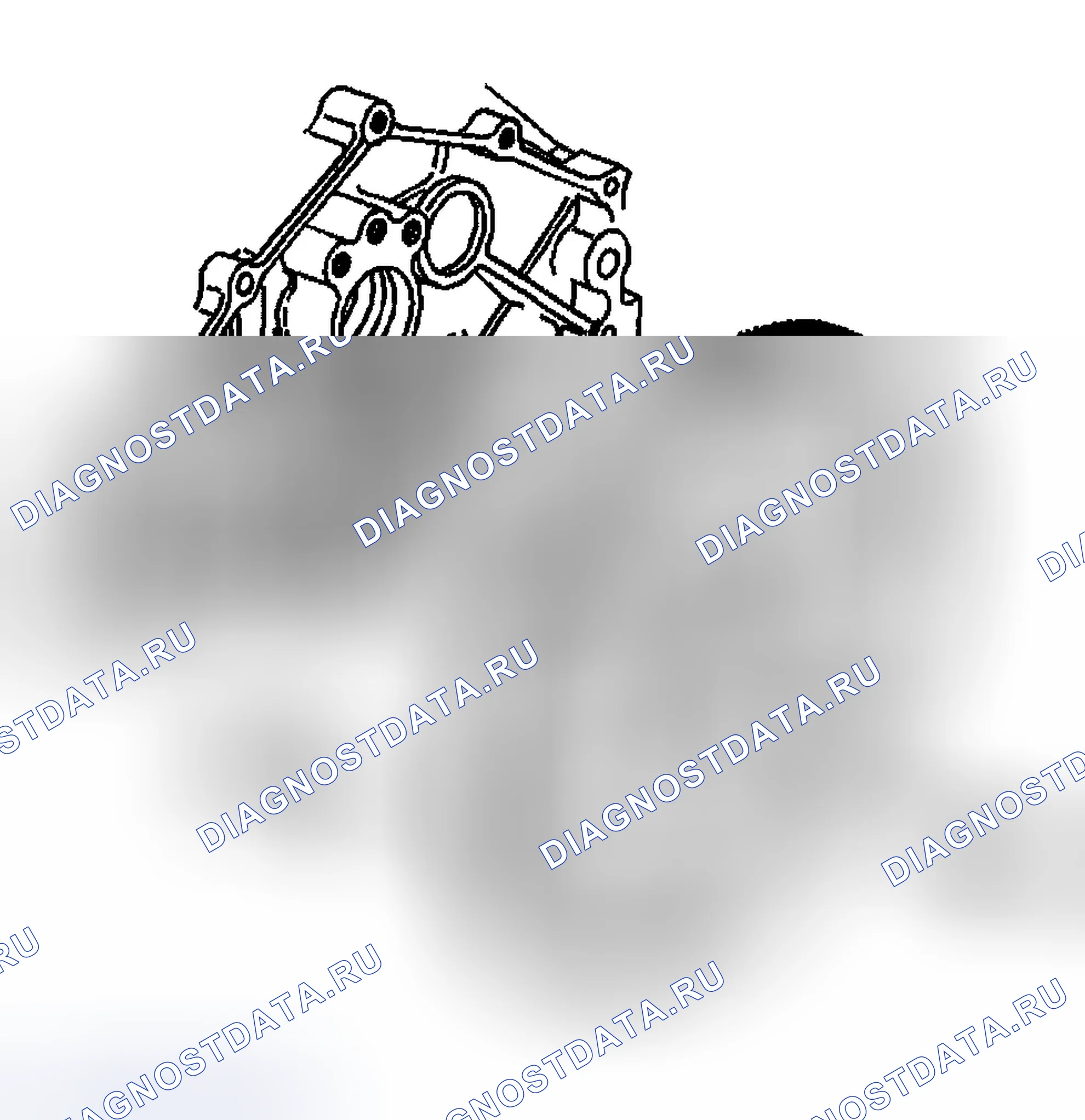 Рис. 33: Снятие маховика двигателя. GMC Yukon Denali 
