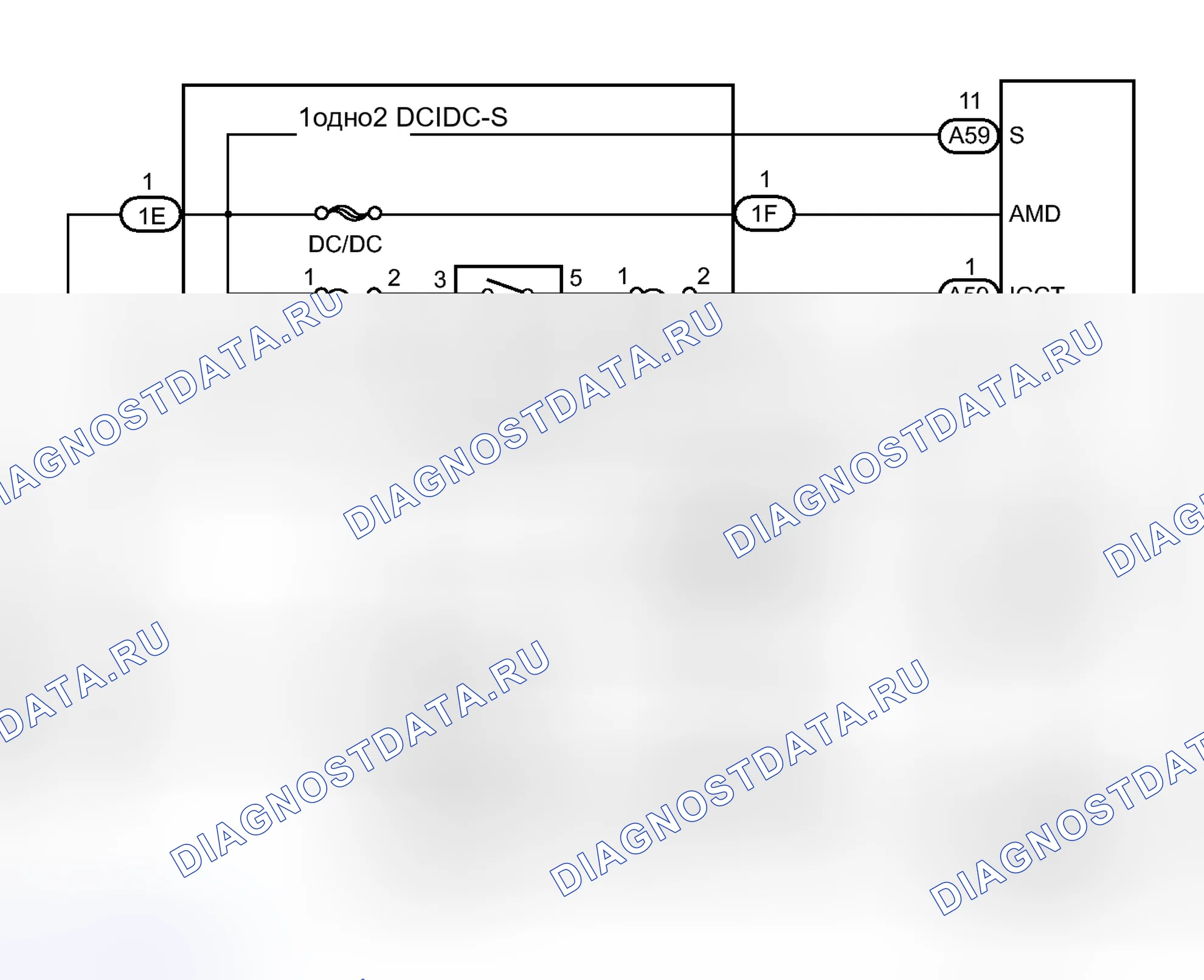 Рис. 406: электросхема. Toyota Prius V I
