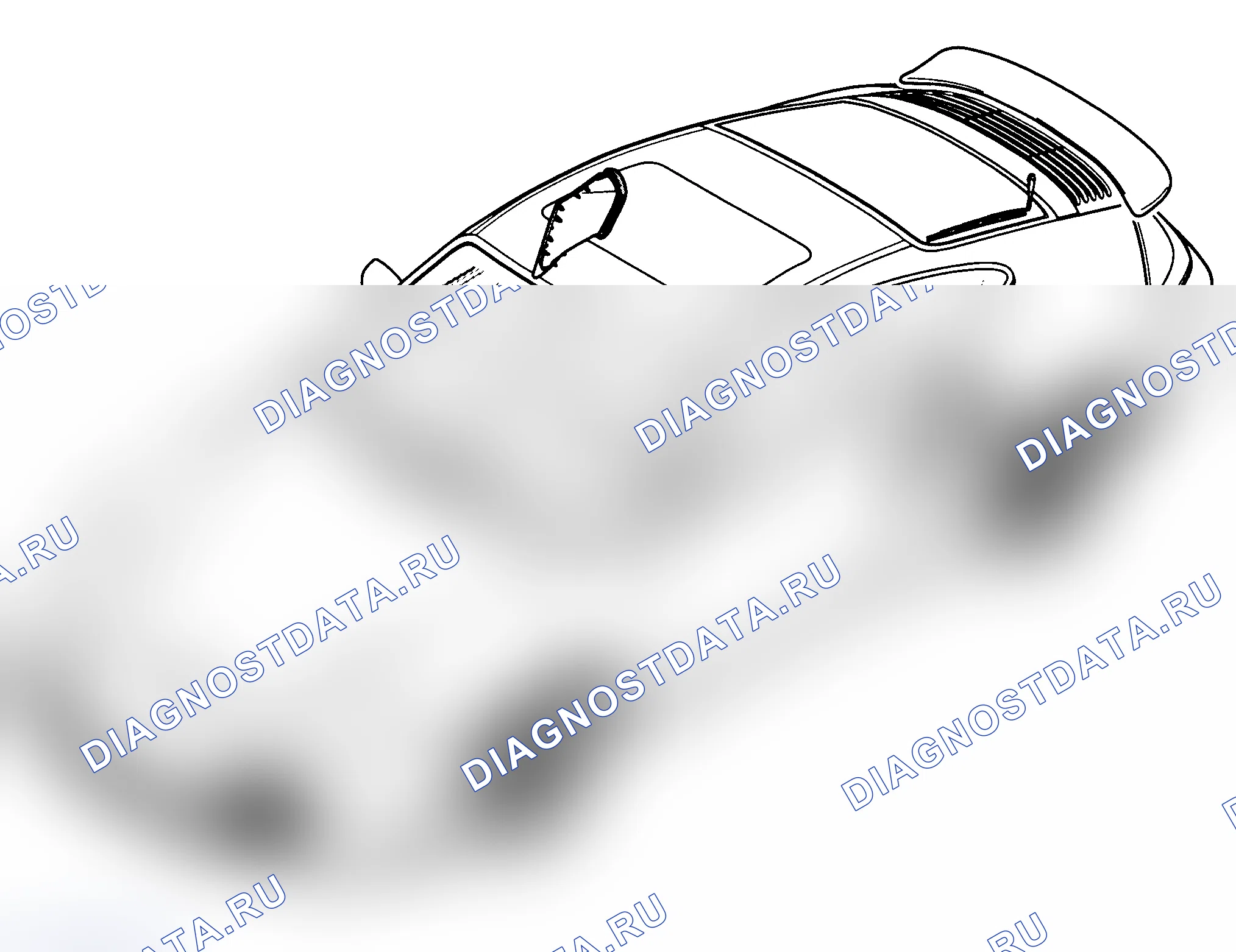 Рис. 22: Снятие и установка воздухозаборника. Porsche 911 Carrera 996 рестайлинг