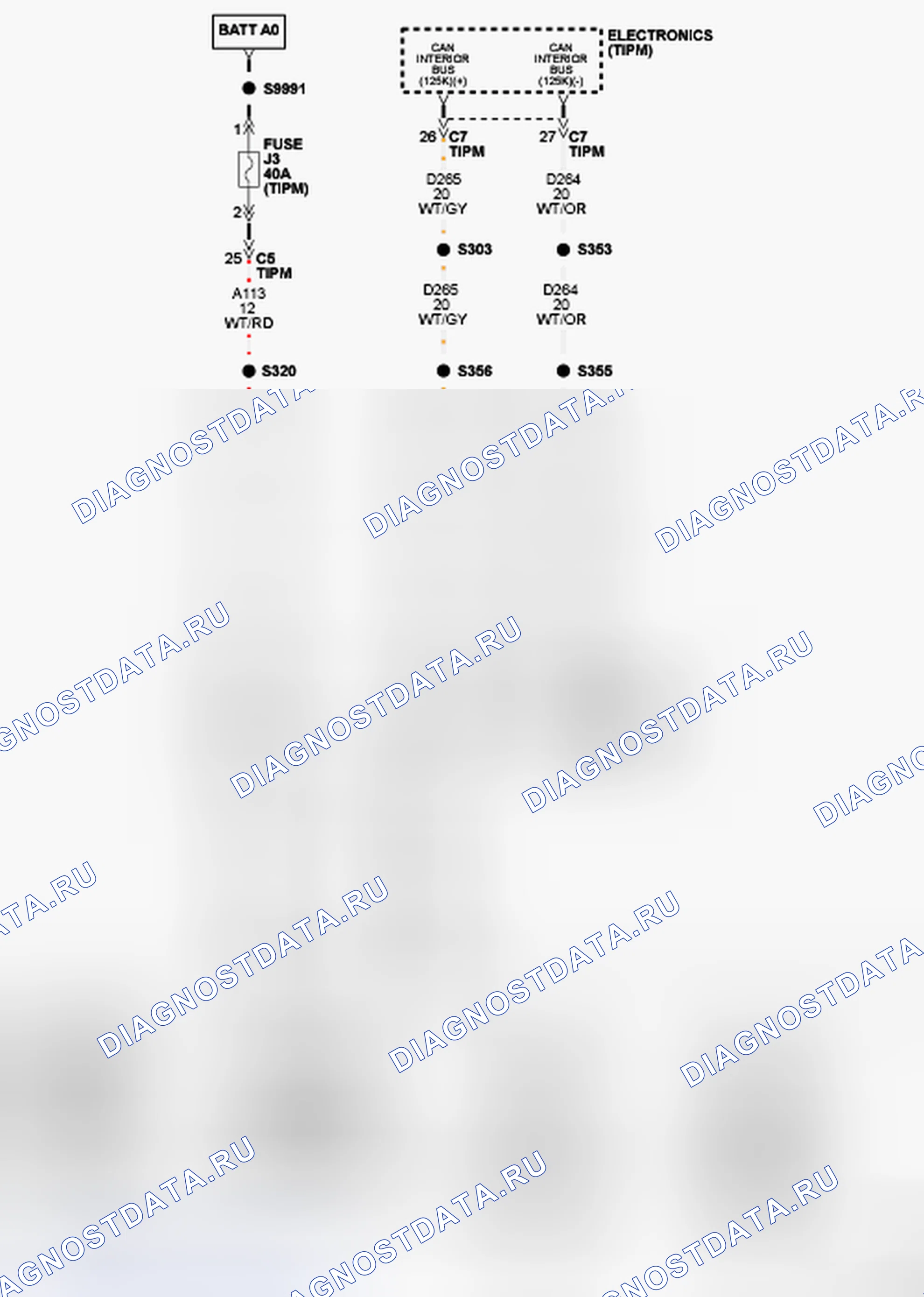 Рис. 68: ОТСУТСТВИЕ ОТВЕТА ОТ DMRL (МОДУЛЬ ЛЕВОЙ ЗАДНЕЙ ДВЕРИ). Dodge Grand Caravan V