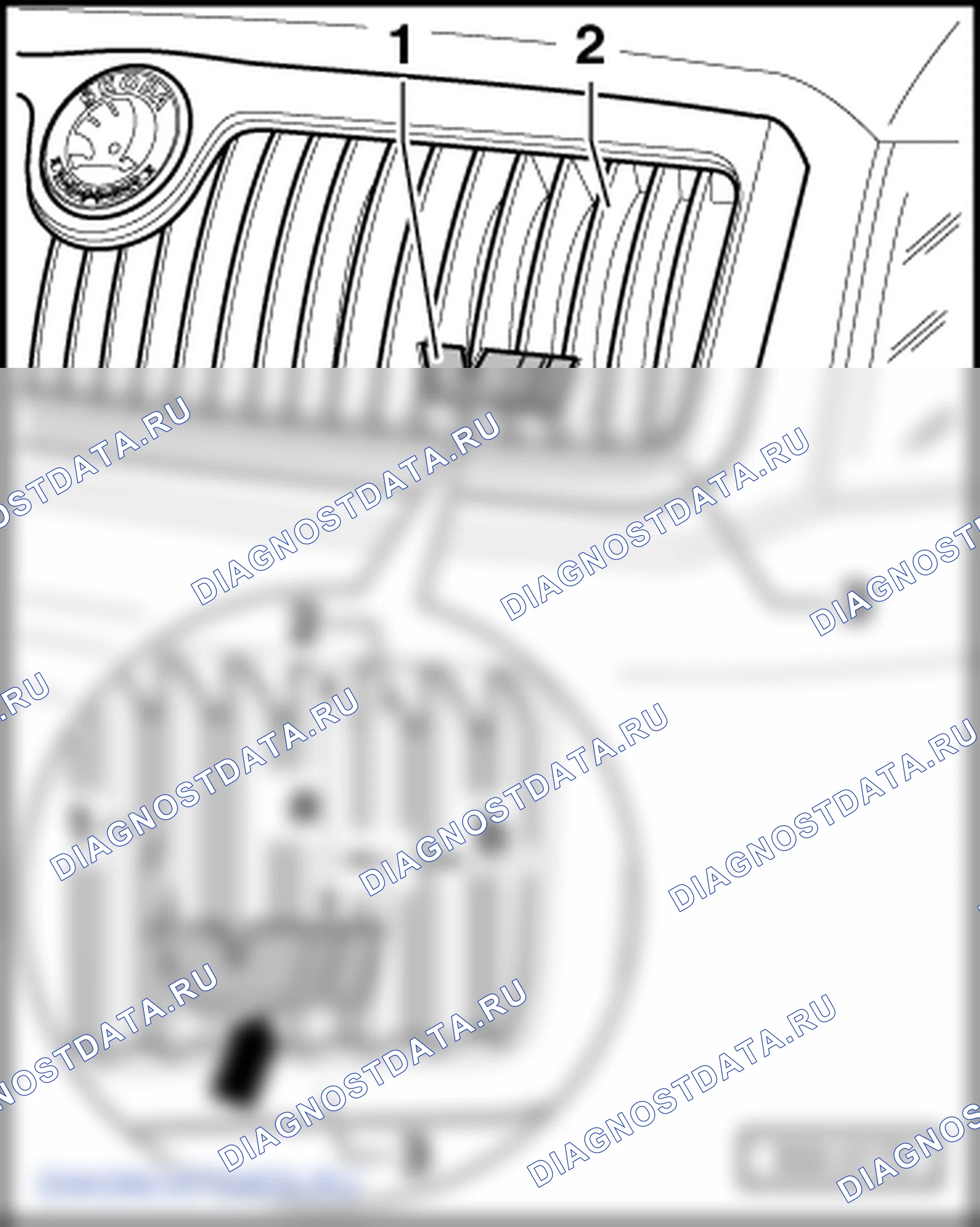 Капот двигателя. Skoda Fabia I
