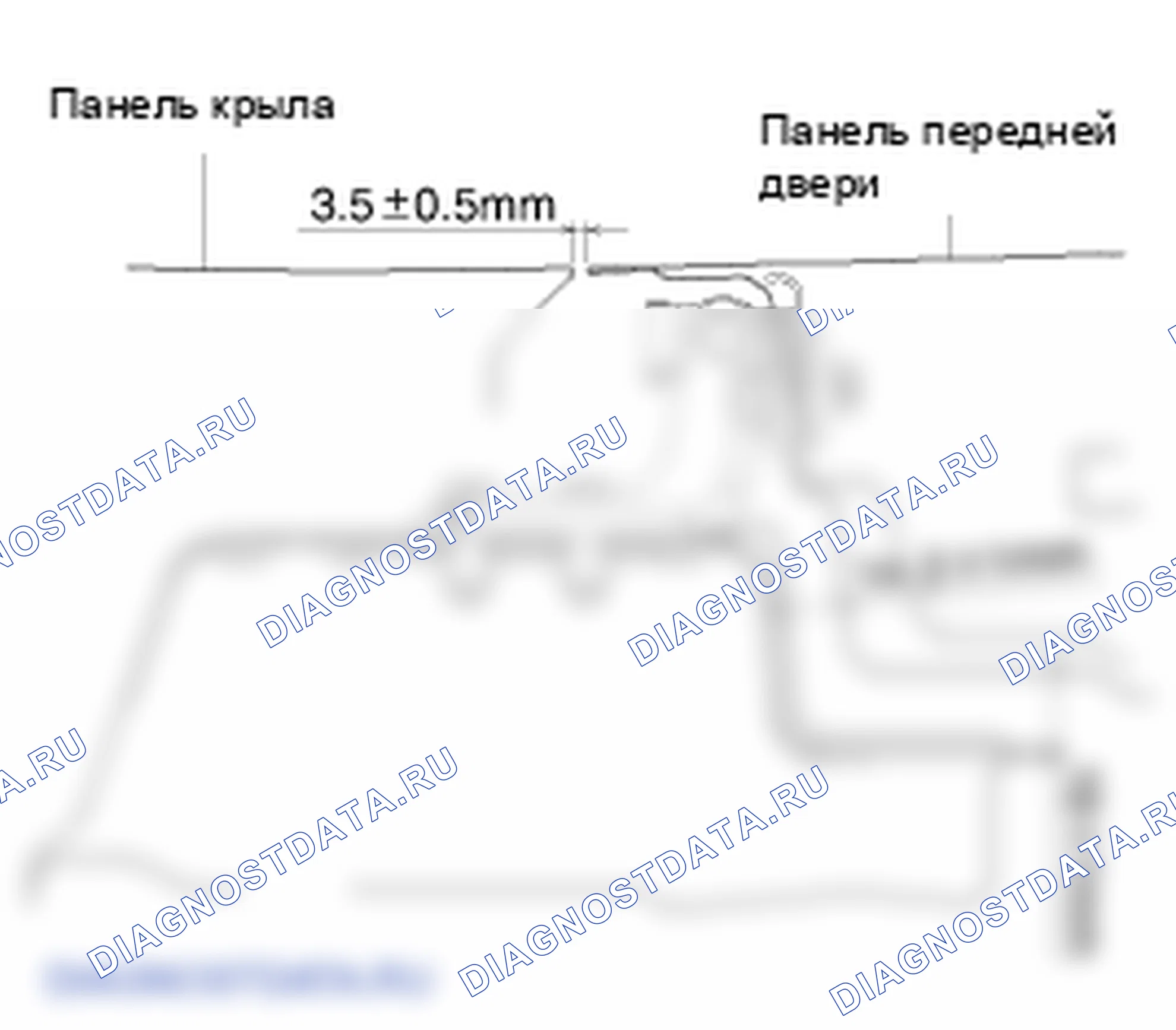 Размеры бокового корпуса. Hyundai Elantra V рестайлинг