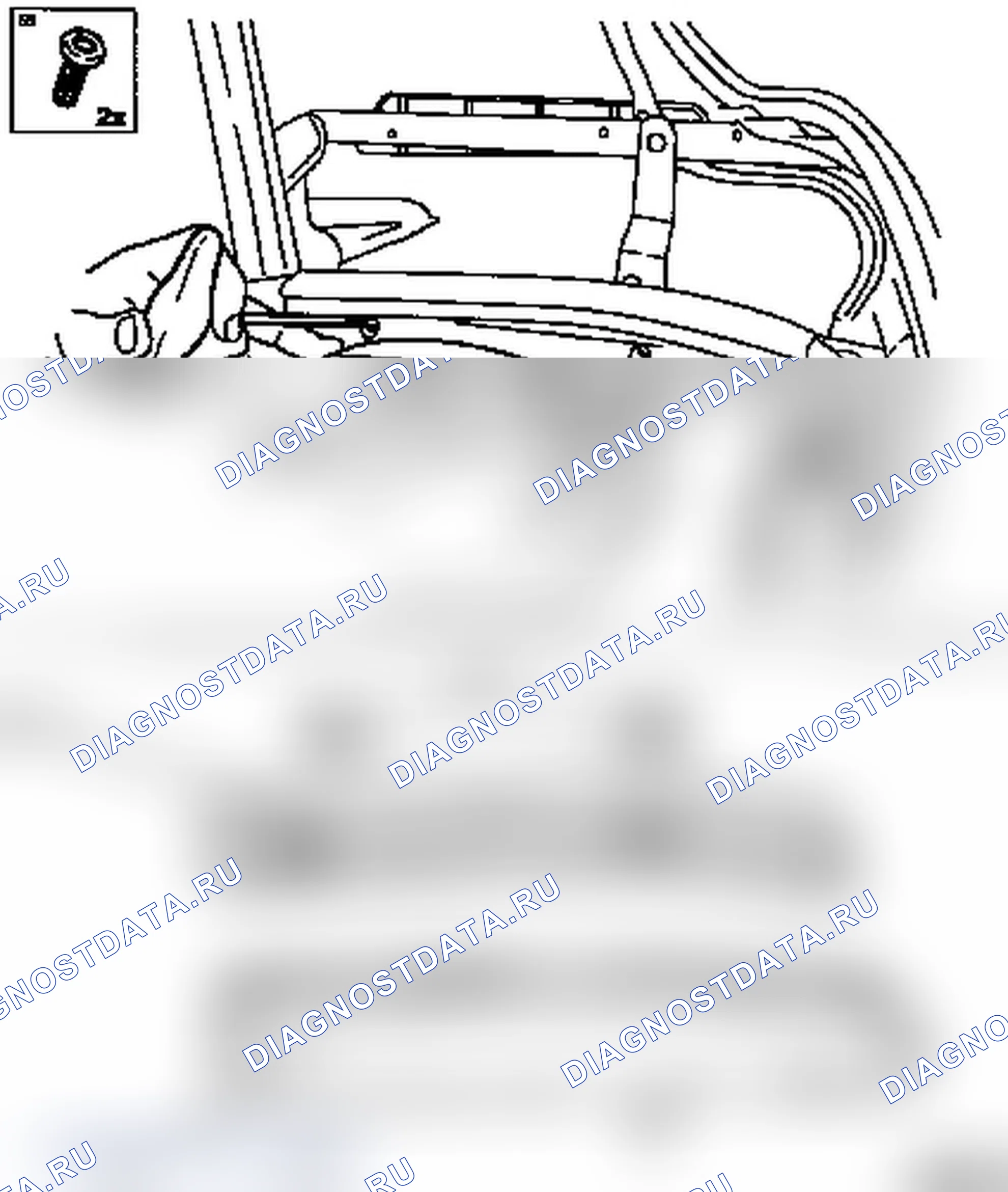 Снятие и установка / прижимной планки посередине (модель F67). Opel Astra G