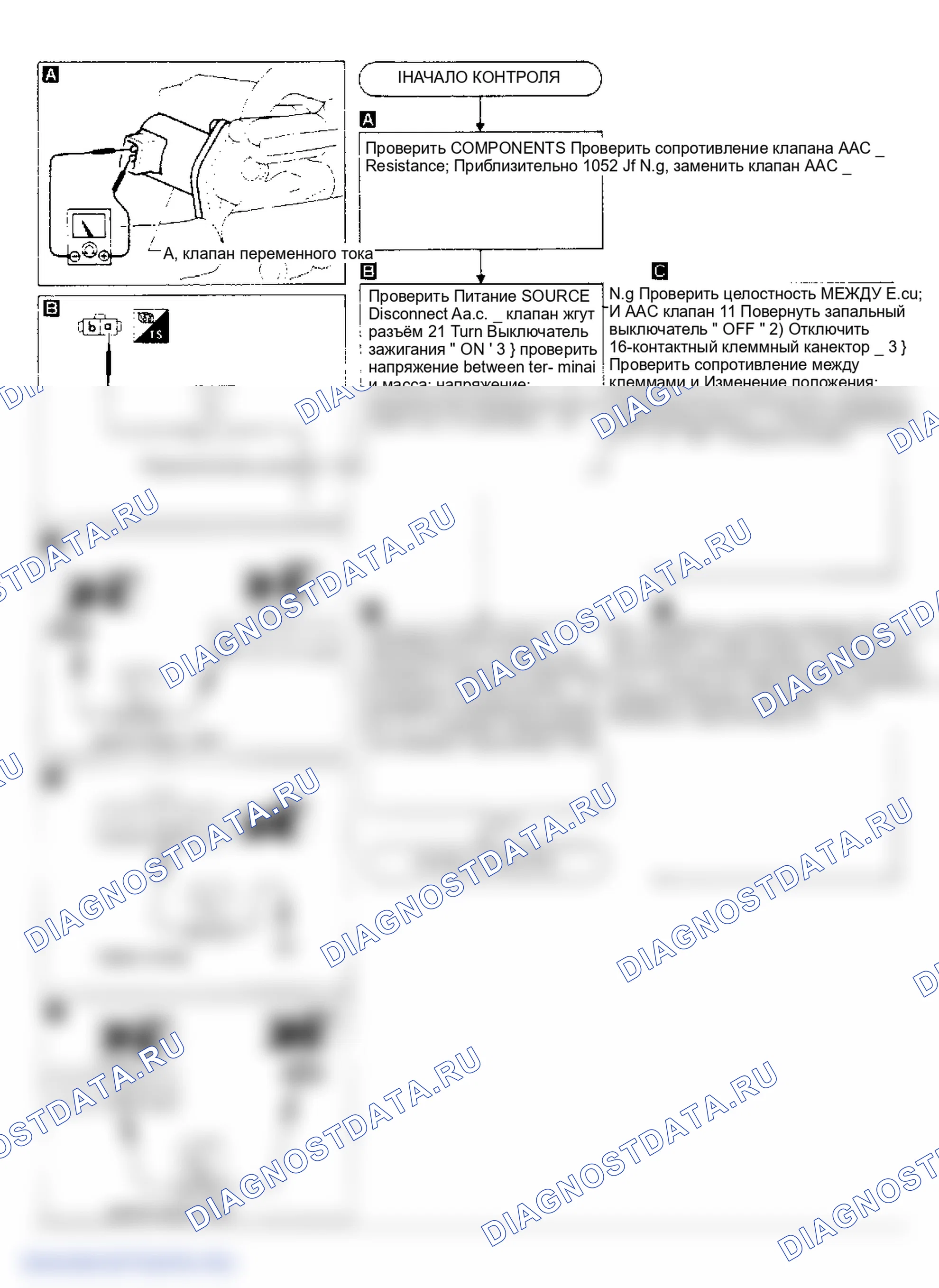 Рис. 55: Pulsar Nx SE Aux воздух Cont клапан (Non Self-Diag Item) проверка T. Nissan Pulsar N13