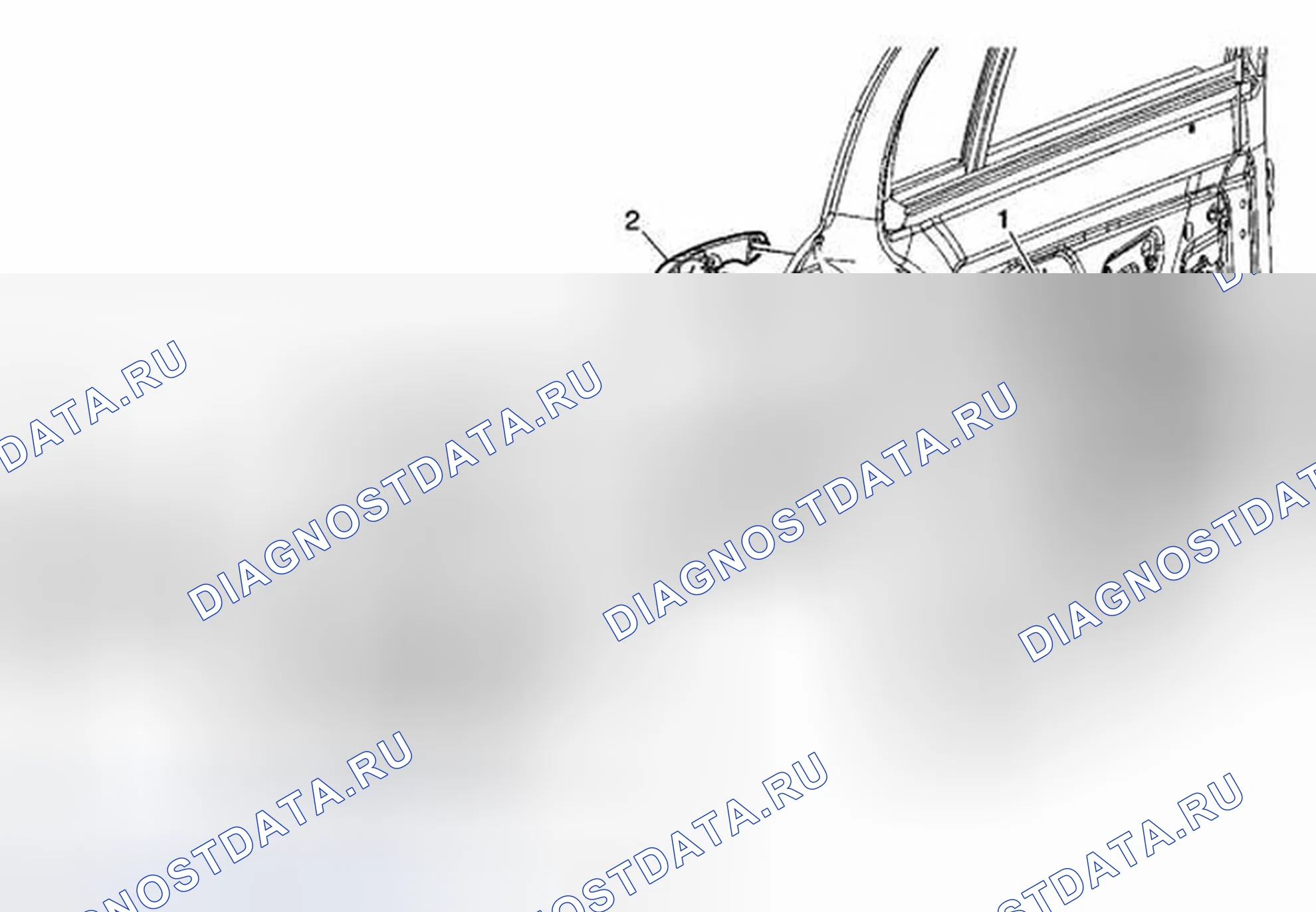 Рис. 30: Замена дверной ручки - задняя снаружи. Chevrolet Cobalt I