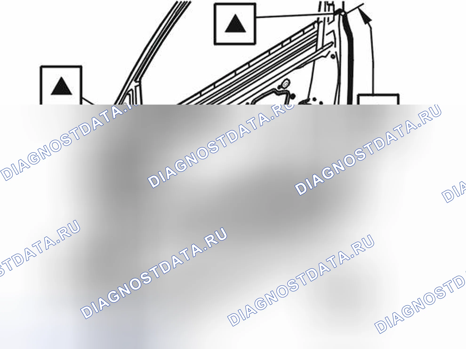 Рис. 255: УСТАНОВКА ДВЕРНОЙ ПАНЕЛИ ДЛЯ ПЕРЕДНЕЙ БОКОВОЙ ДВЕРИ. Volvo S40 II рестайлинг