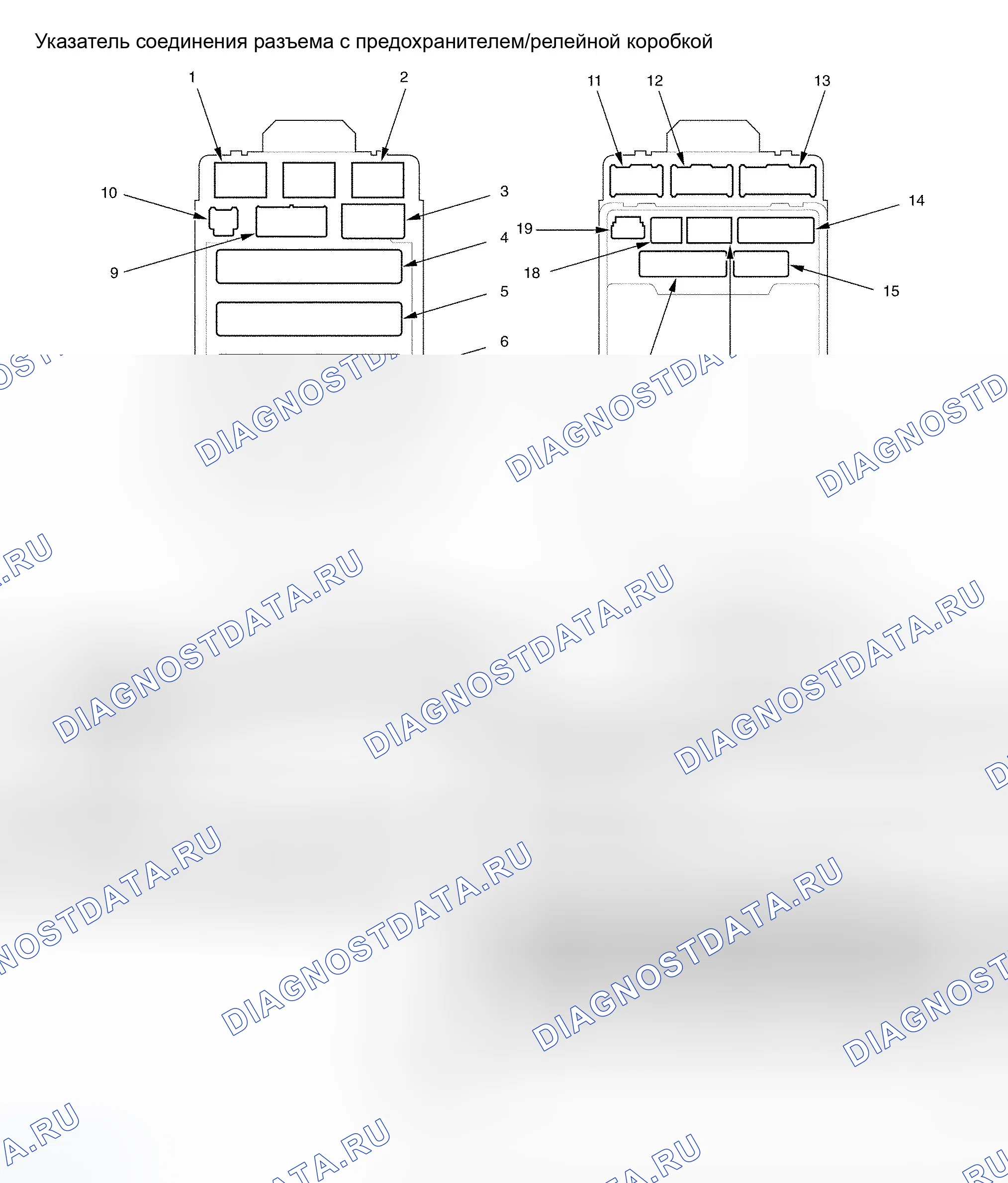 Рис. 190: ГРАФИКИ РАСПОЛОЖЕНИЯ КОМПОНЕНТОВ. Honda Civic VIII рестайлинг