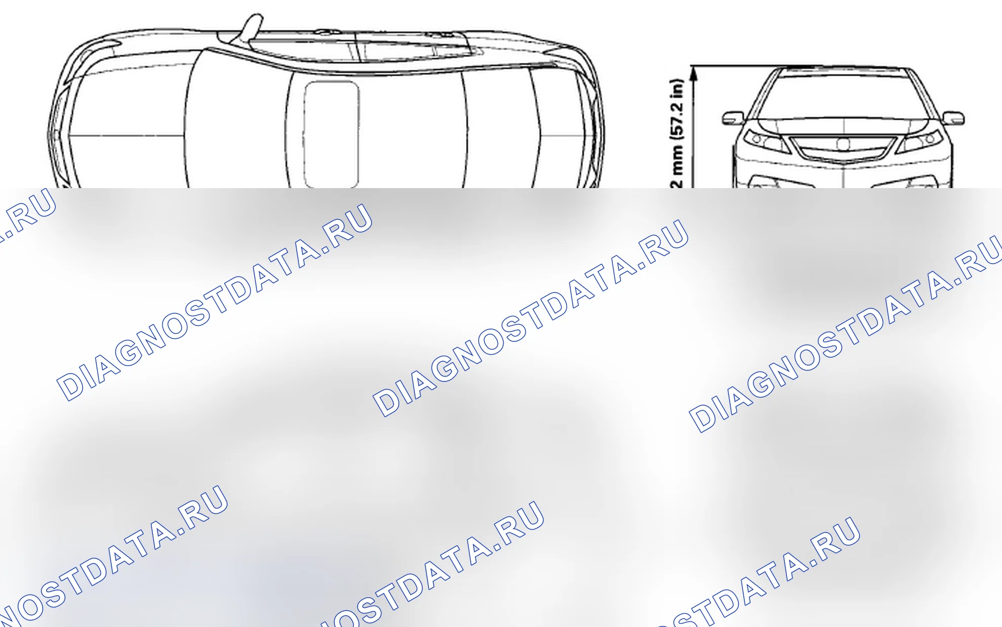 Рис. 1: Характеристики кузова. Acura TL IV рестайлинг