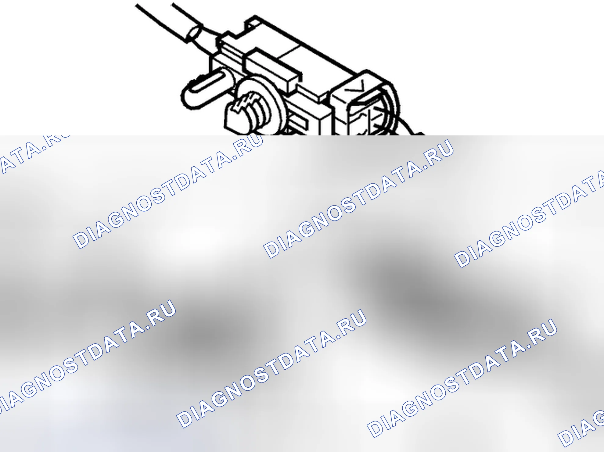 Рис. 241: Демонтаж разъема модуля управления сумкой SIPS. Volvo V70 II