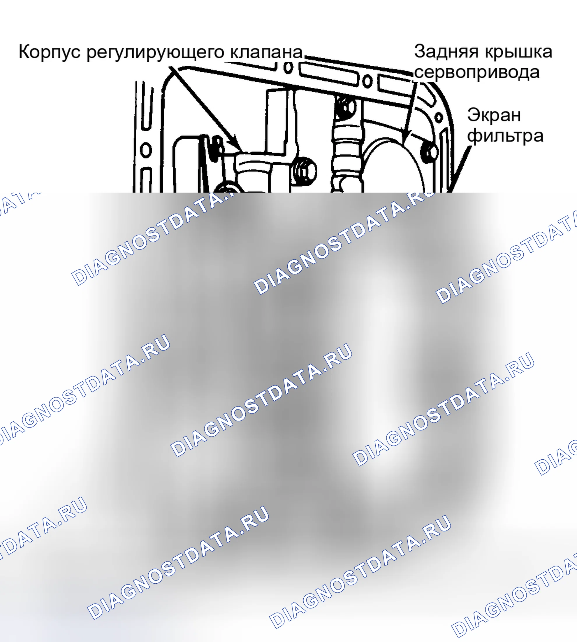 Рис. 33: Сервопривод с низким реверсом. Mercury Marquis V